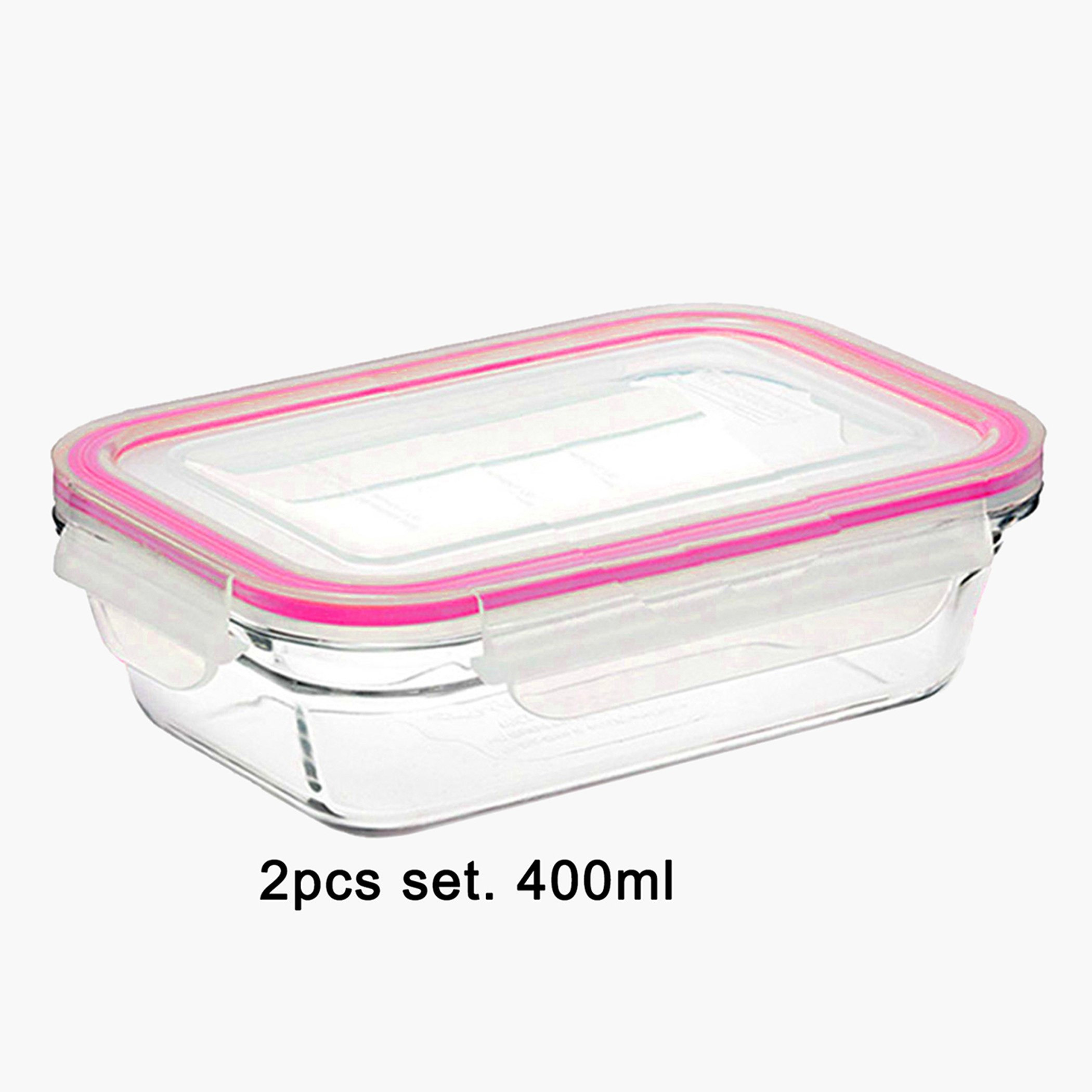 طقم حاوية تخزين زجاجية قطعتين من أميتي- 400 مل-hbxhomeware-hbxkitchen-image-3