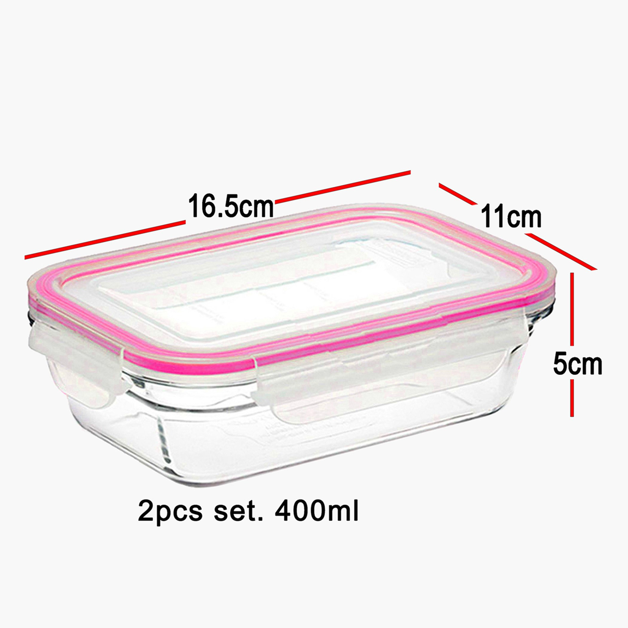 طقم حاوية تخزين زجاجية قطعتين من أميتي- 400 مل-hbxhomeware-hbxkitchen-image-4