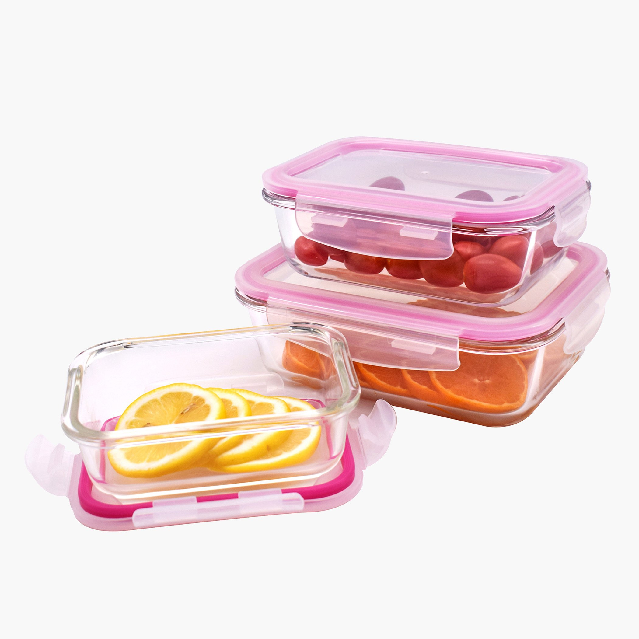 مجموعة حاويات تخزين زجاج للميكروويف 3 قطع بأغطية من أميتي-hbxhomeware-hbxkitchen-image-1