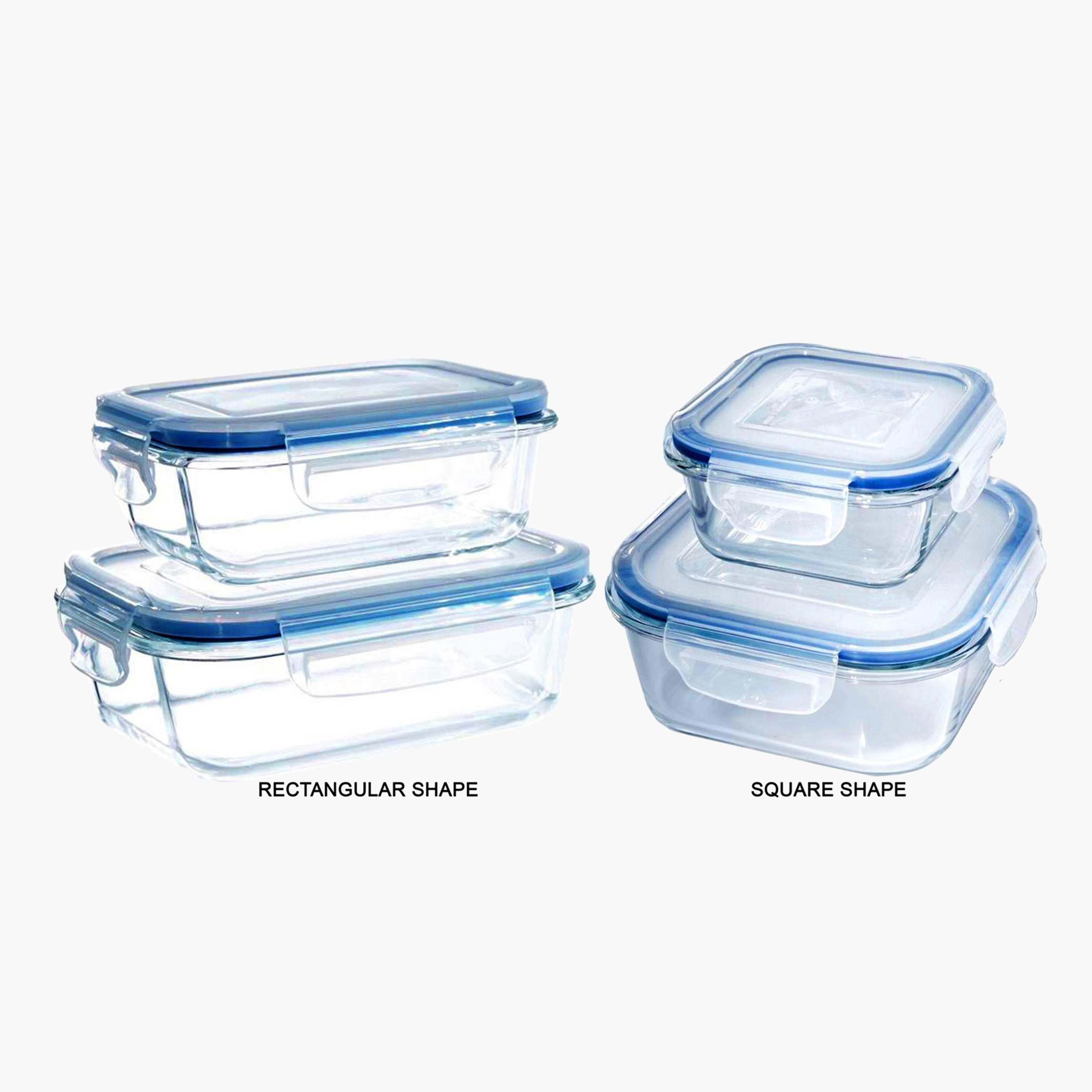 طقم حاويات تخزين زجاجية بغطاء للميكروويف 4 قطع من أميتي-hbxhomeware-hbxkitchen-image-2
