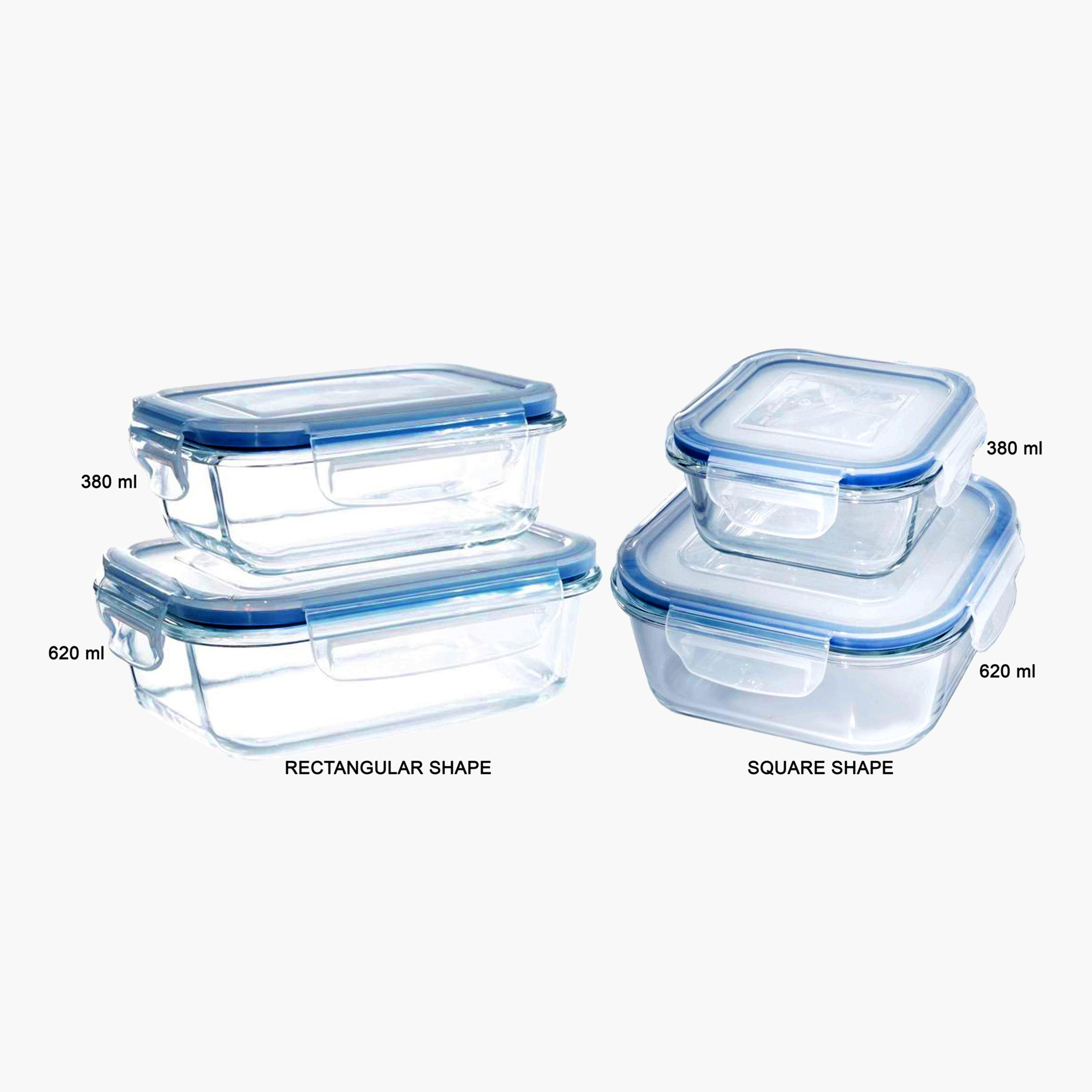 طقم حاويات تخزين زجاجية بغطاء للميكروويف 4 قطع من أميتي-hbxhomeware-hbxkitchen-image-3