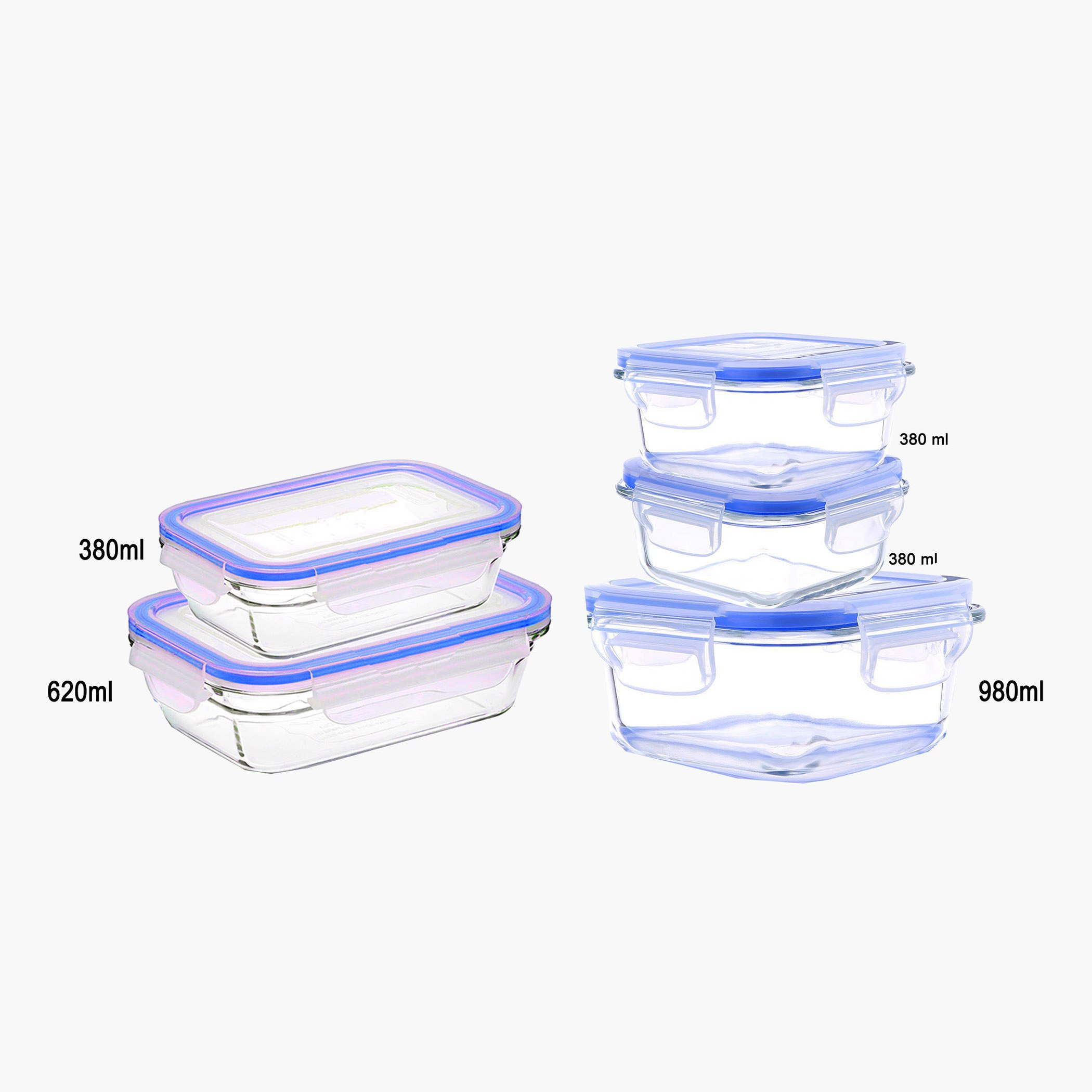 طقم حاويات تخزين طعام زجاجية 5 قطع من أميتي-hbxhomeware-hbxkitchen-image-3