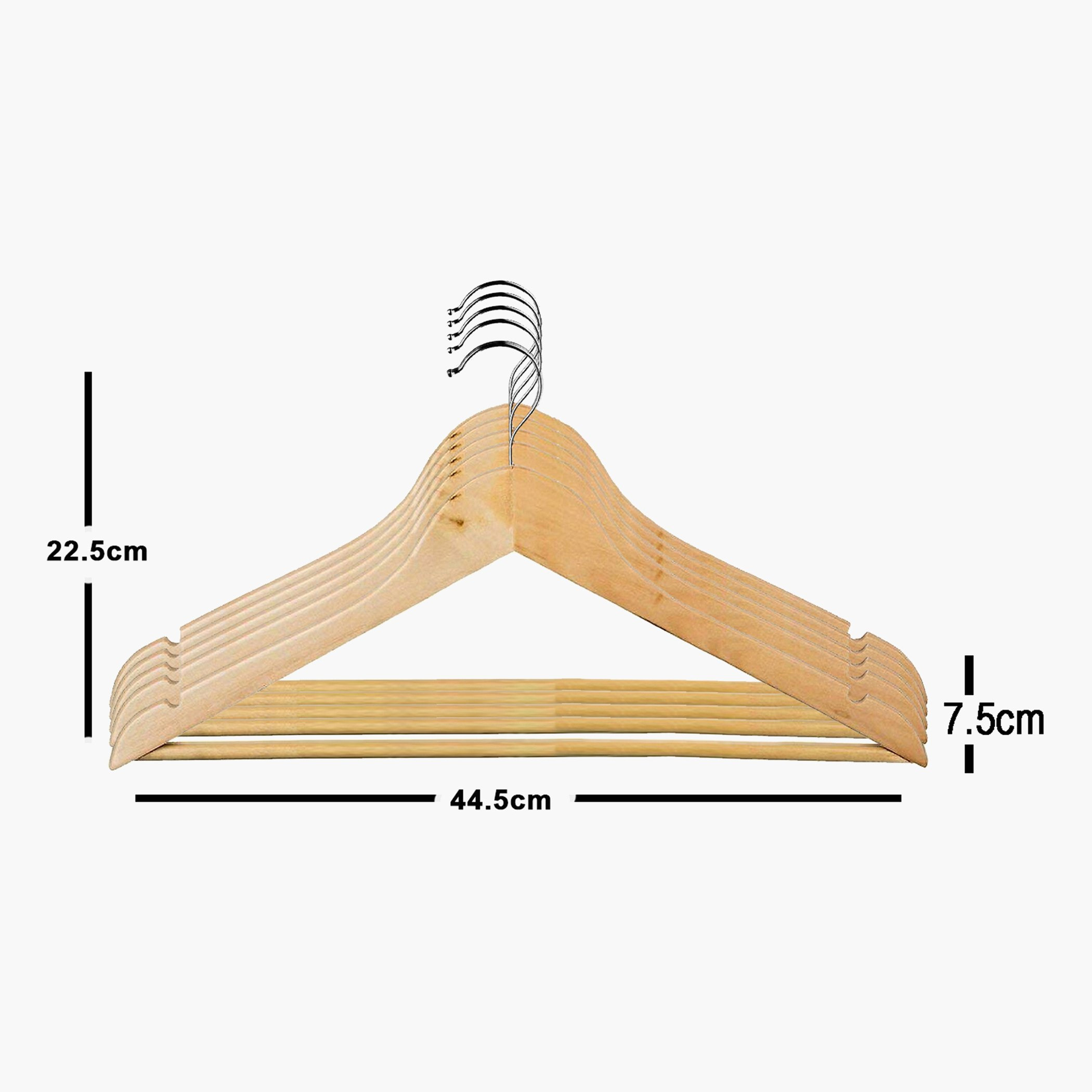 مجموعة علّاقات خشبية 6 قطع من أميتي-hbxhomeware-bathandlaundry-clothesdryingracks-image-5