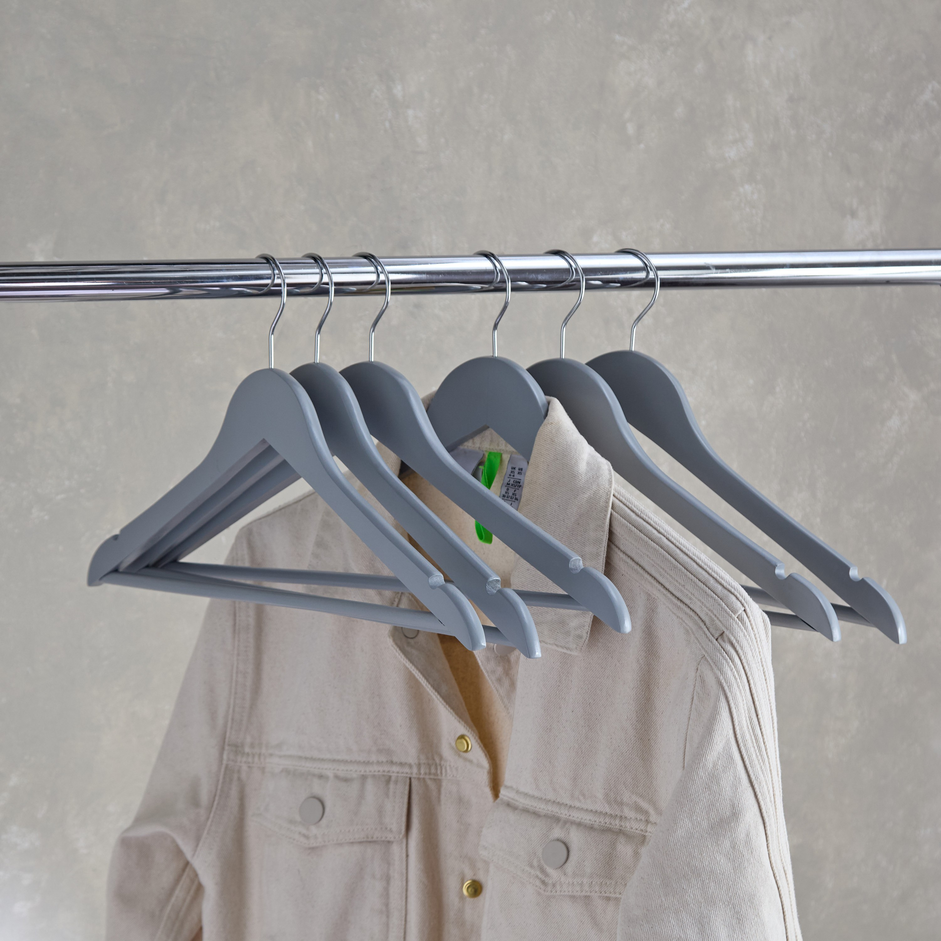 طقم علّاقات خشبية 6 قطع من أميتي-hbxhomeware-bathandlaundry-clothesdryingracks-image-3