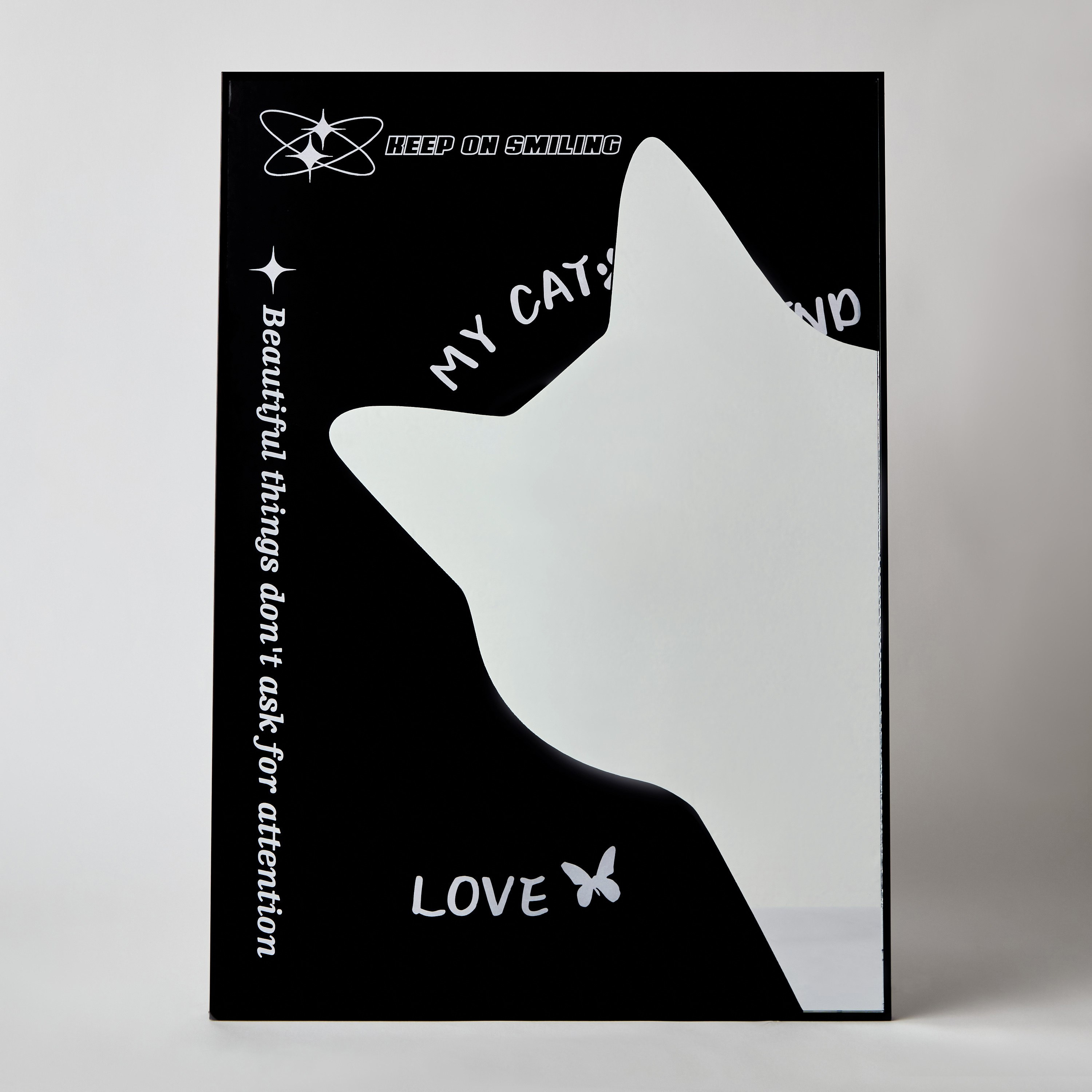 Fero Cat Tinted Framed Mirror Wall Art - 50x2x70 cm-PROMO_HB_AE_B2G2_011025-image-5