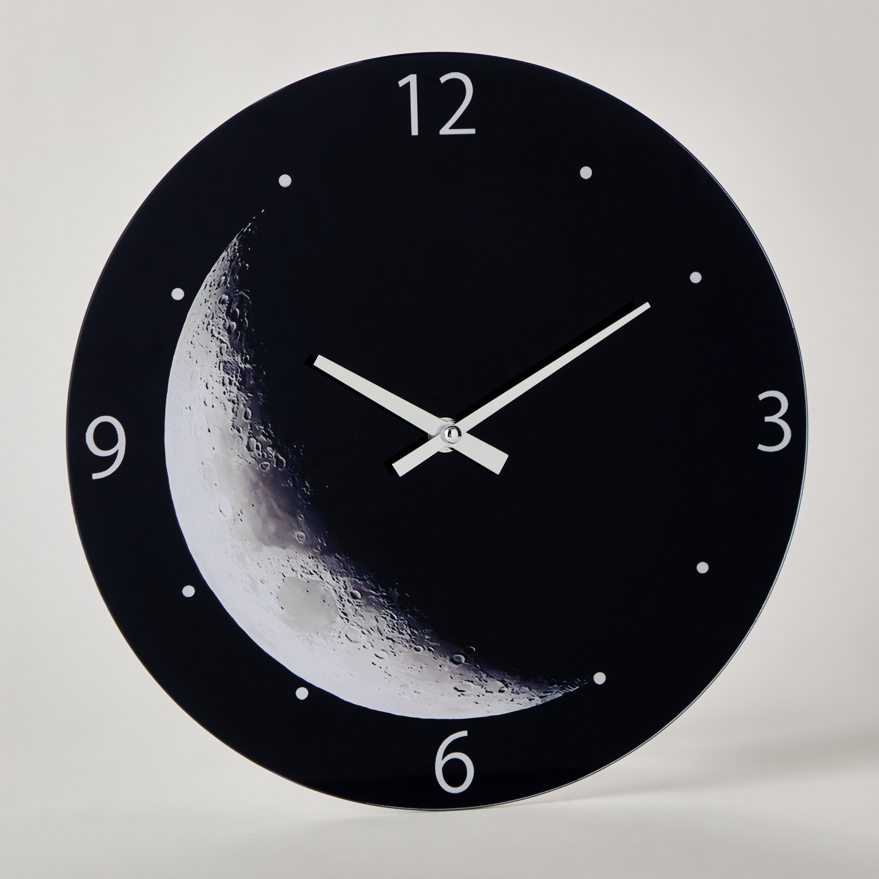 ساعة بتصميم هلال وزجاج ملون من فيرو - 30x4.5x30 سم-hbxdiningroom-decorandaccessories-clocks-image-5