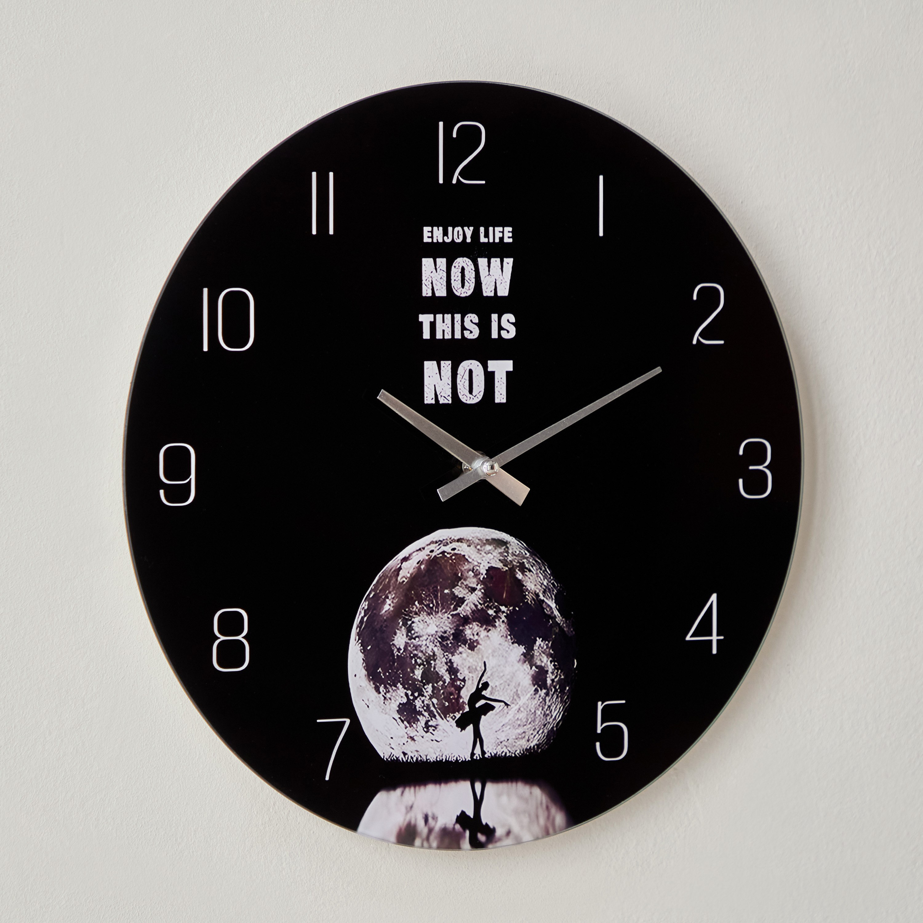 ساعة بزجاج ملون من فيرو- 34x4.5x34 سم-hbxdiningroom-decorandaccessories-clocks-image-1