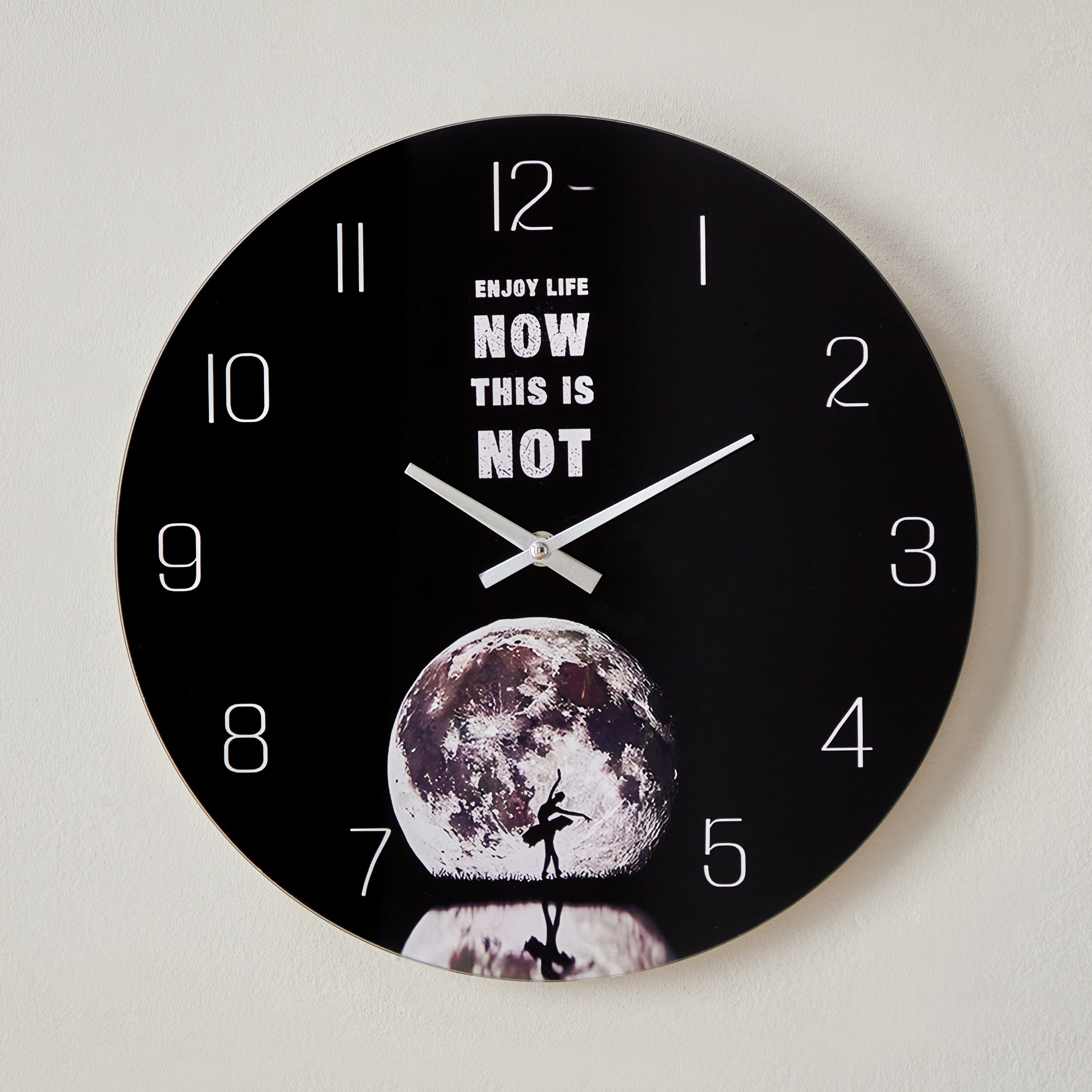 ساعة بزجاج ملون من فيرو- 34x4.5x34 سم-hbxdiningroom-decorandaccessories-clocks-image-2