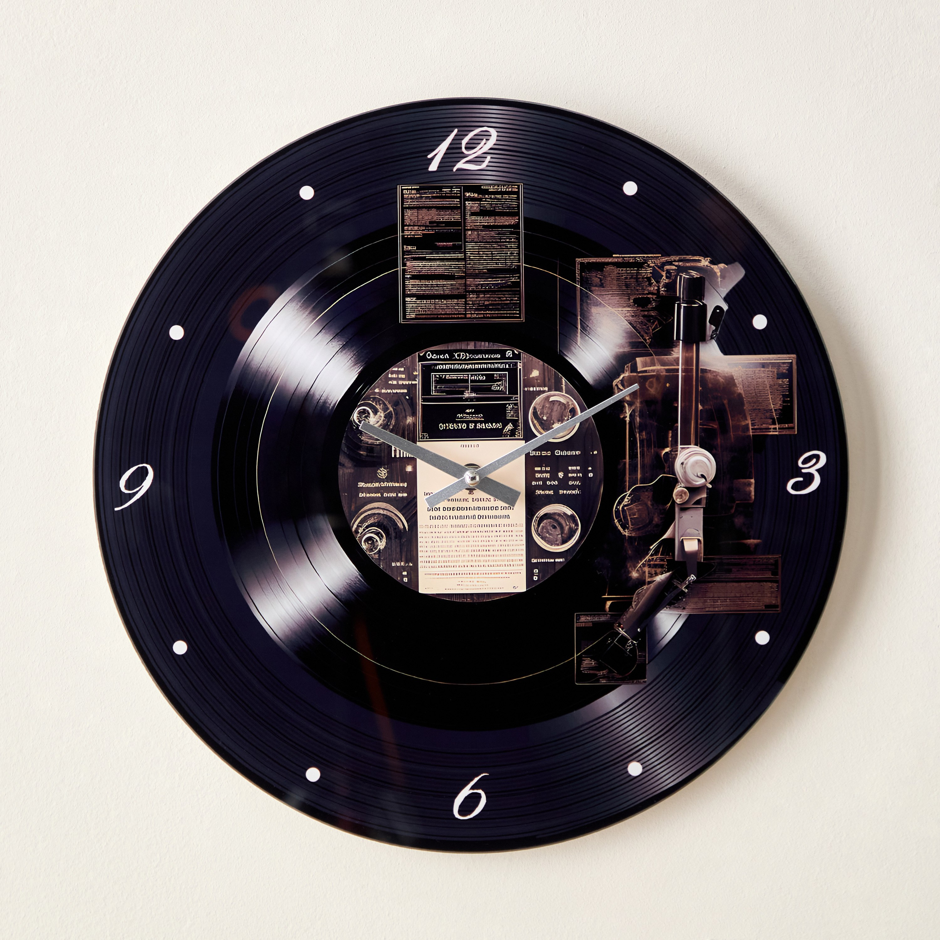 ساعة بزجاج ملوّن من فيرو- 38x4.5x38 سم-hbxdiningroom-decorandaccessories-clocks-image-2