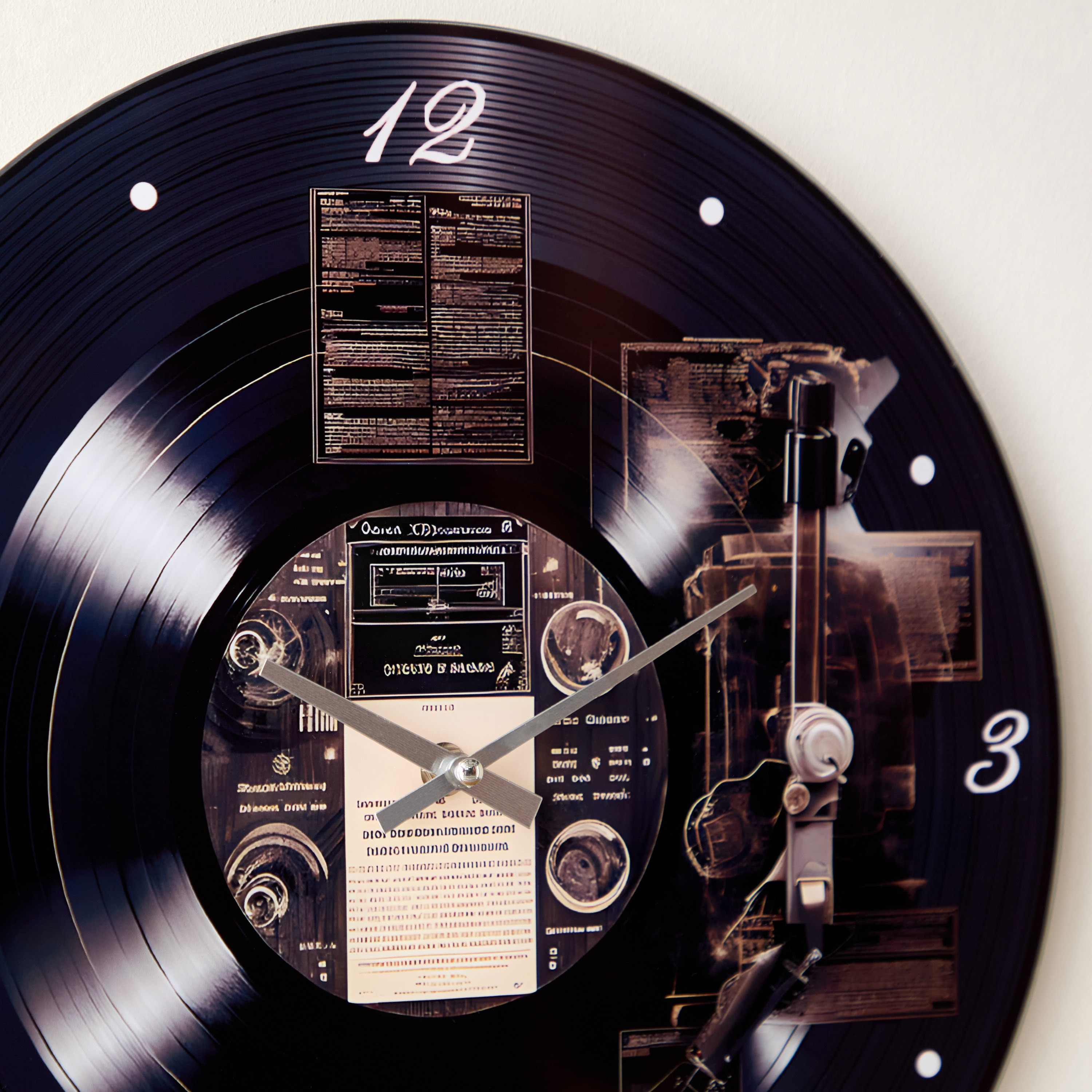 ساعة بزجاج ملوّن من فيرو- 38x4.5x38 سم-hbxdiningroom-decorandaccessories-clocks-image-3