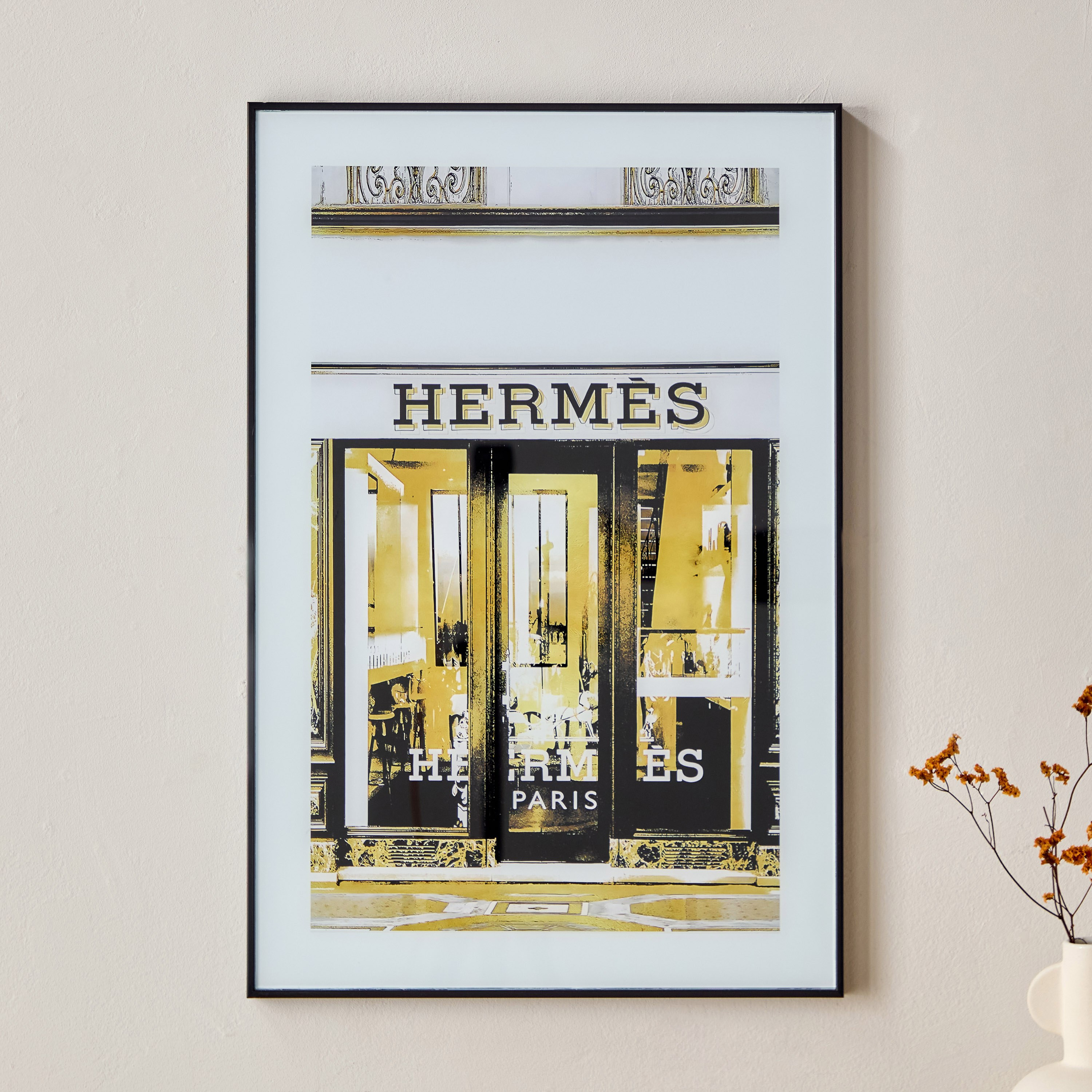 Front Wall Plaque Tinted Glass Frame - 40x2x60 cm-hbxdiningroom-walldecor-wallart-image-2
