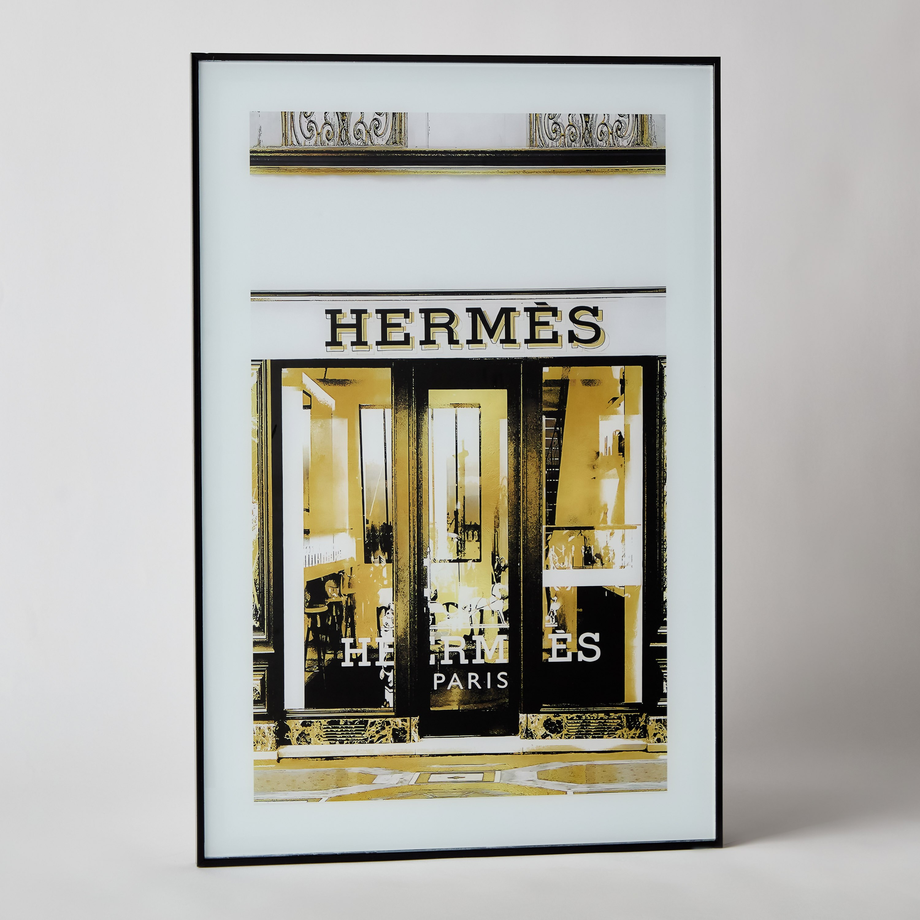 Front Wall Plaque Tinted Glass Frame - 40x2x60 cm-hbxdiningroom-walldecor-wallart-image-5