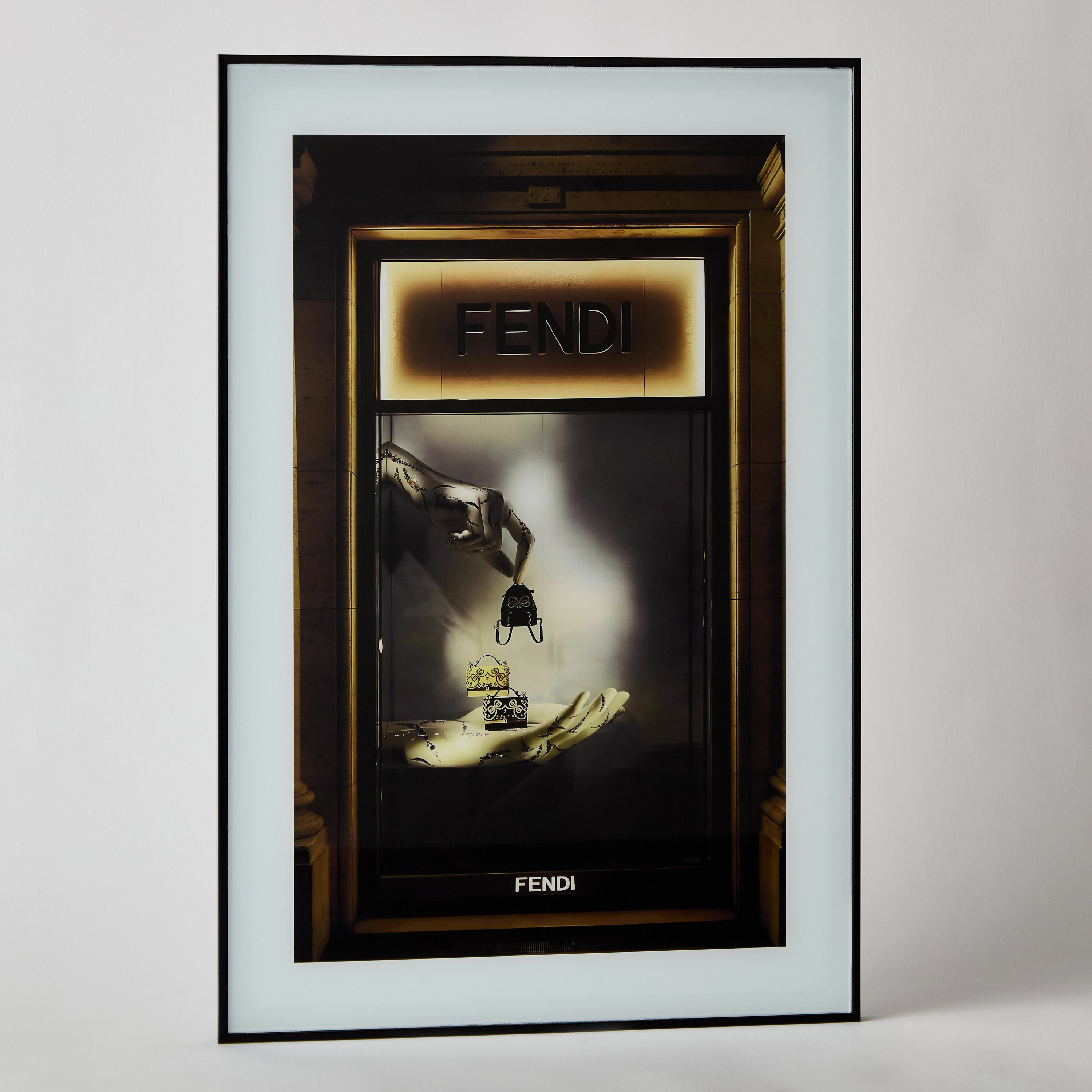 زينة حائط بإطار زجاجي ملّون من فيرو- 40x2x60 سم-hbxdiningroom-walldecor-wallart-image-5
