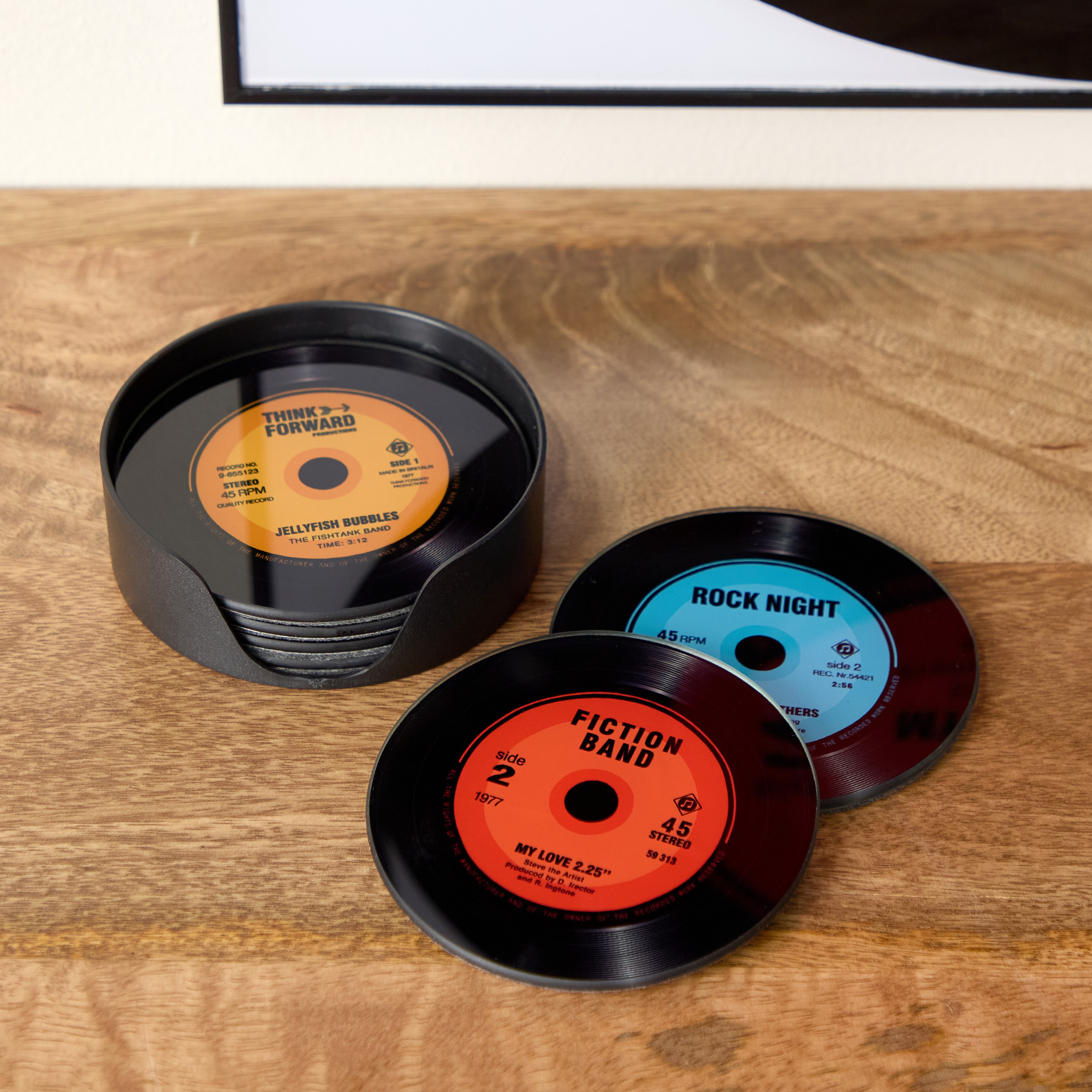 Fero 6-Piece Glass Felt Coaster Set - 10x0.6x10 cm-hbxdecorandfurnishings-homefurnishings-tablelinens-image-1