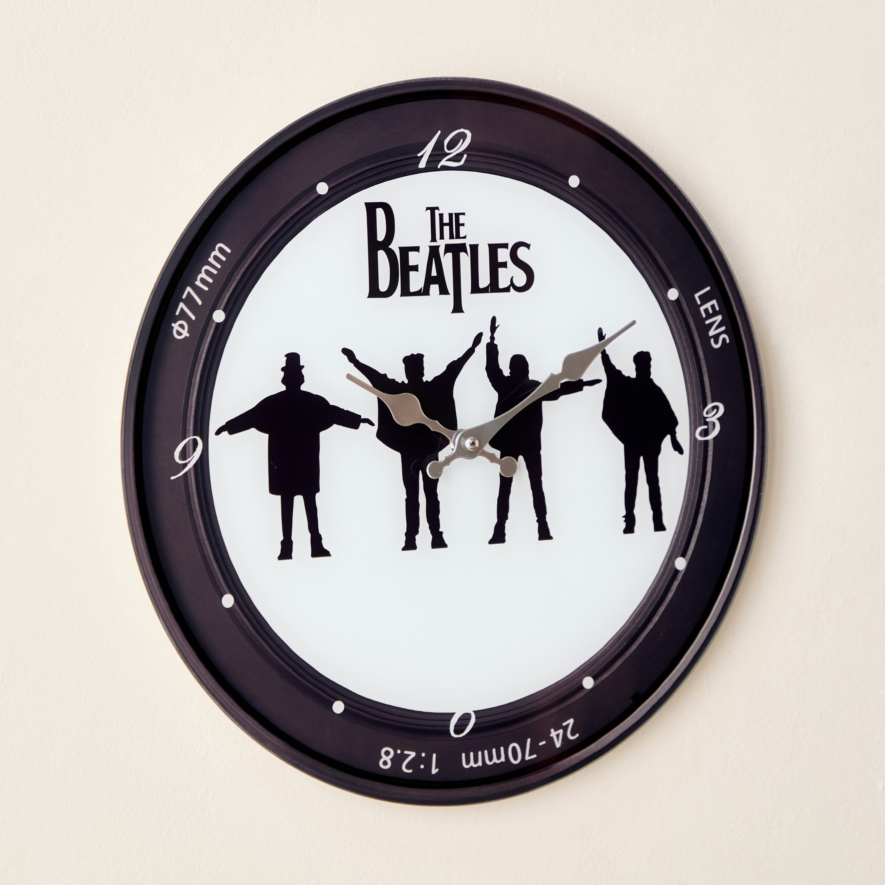 Fero Beatles Tinted Glass Clock - 38x4.5x38 cm-hbxdiningroom-decorandaccessories-clocks-image-1