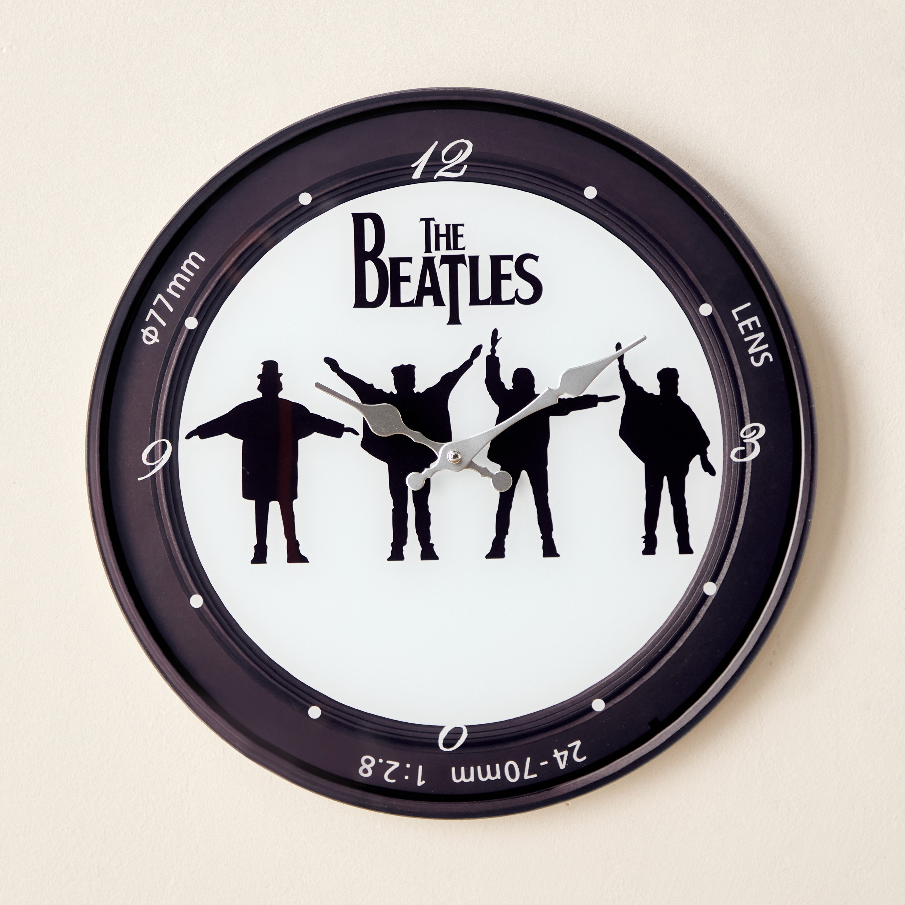 Fero Beatles Tinted Glass Clock - 38x4.5x38 cm-hbxdiningroom-decorandaccessories-clocks-image-2
