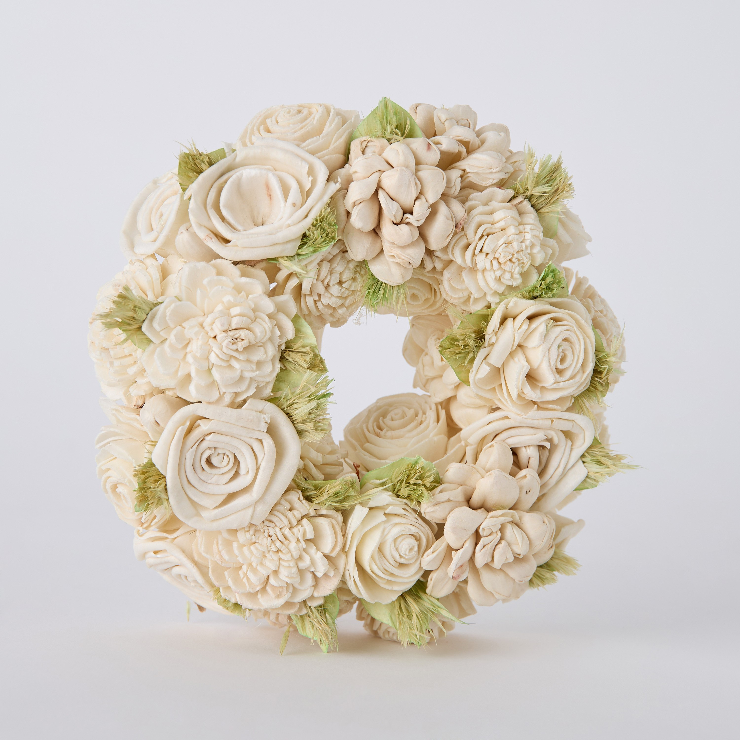 Seyna Mix Sola Wreath - 18x18x5 cm-hbxdecorandfurnishings-homeaccessories-artificialflowersandplants-image-5