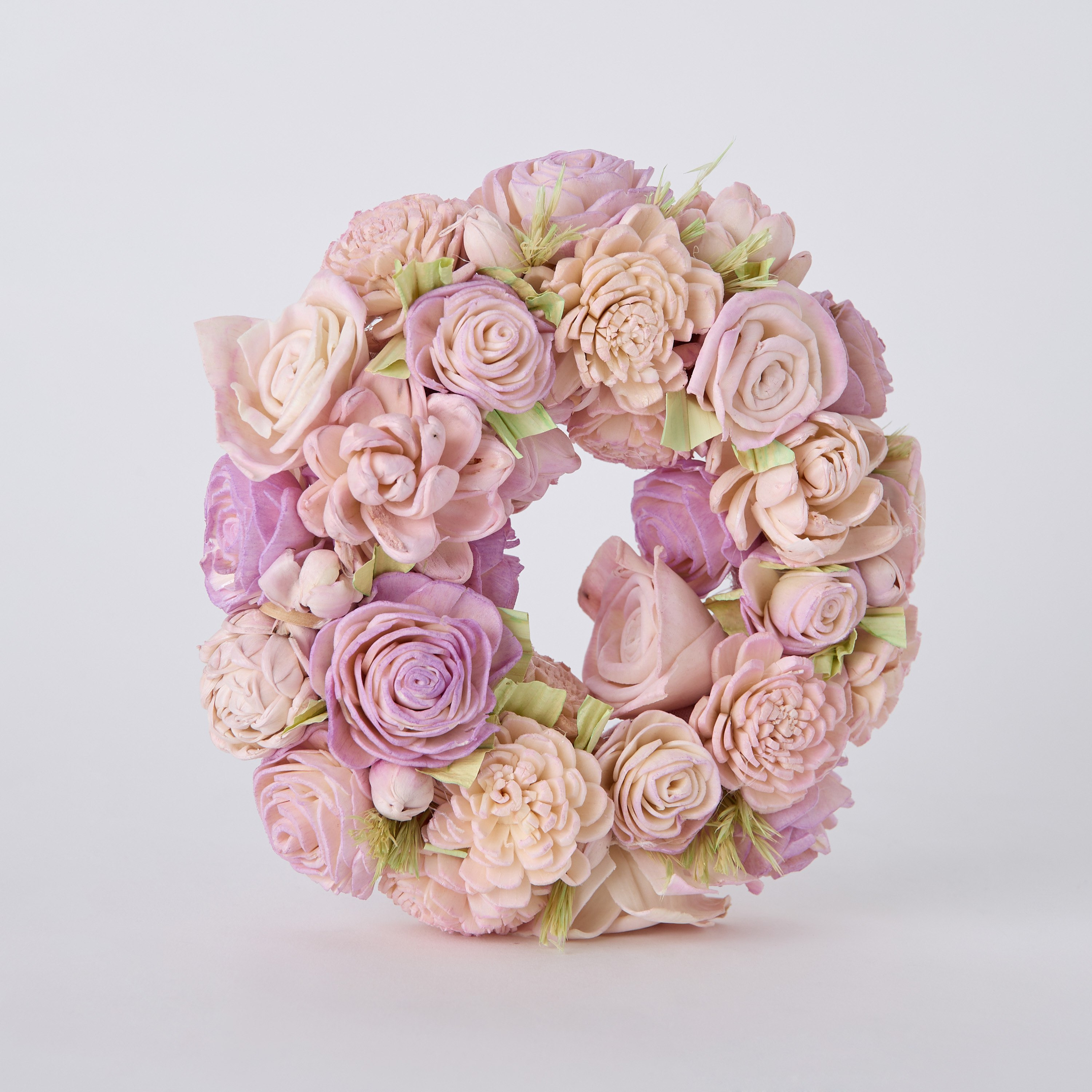 Seyna Mix Sola Wreath - 18x18x5 cm-hbxdecorandfurnishings-homeaccessories-artificialflowersandplants-image-5