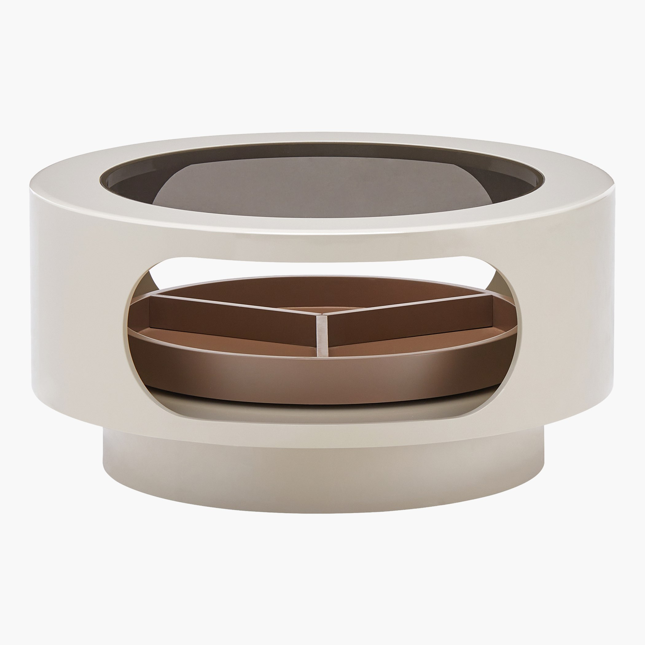 طقم طاولات قهوة بسطح زجاجي دوار قطعتين من أوسكار-hbxlivingroom-tablesandstands-coffeetables-image-2