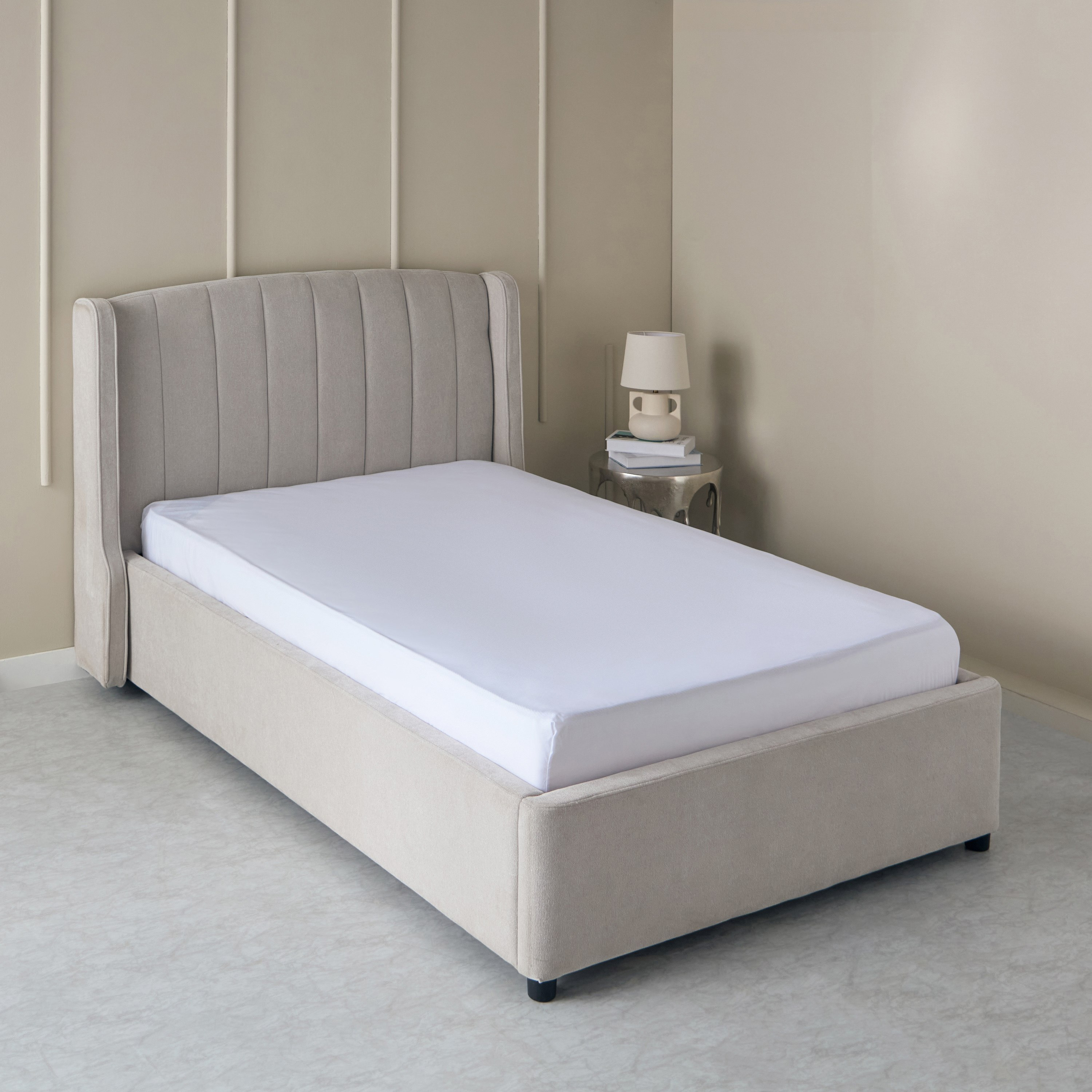 Bristol Polycotton Twin Fitted Sheet - 120x200+25 cm-hbxhomeware-bedding-fittedsheets-image-1