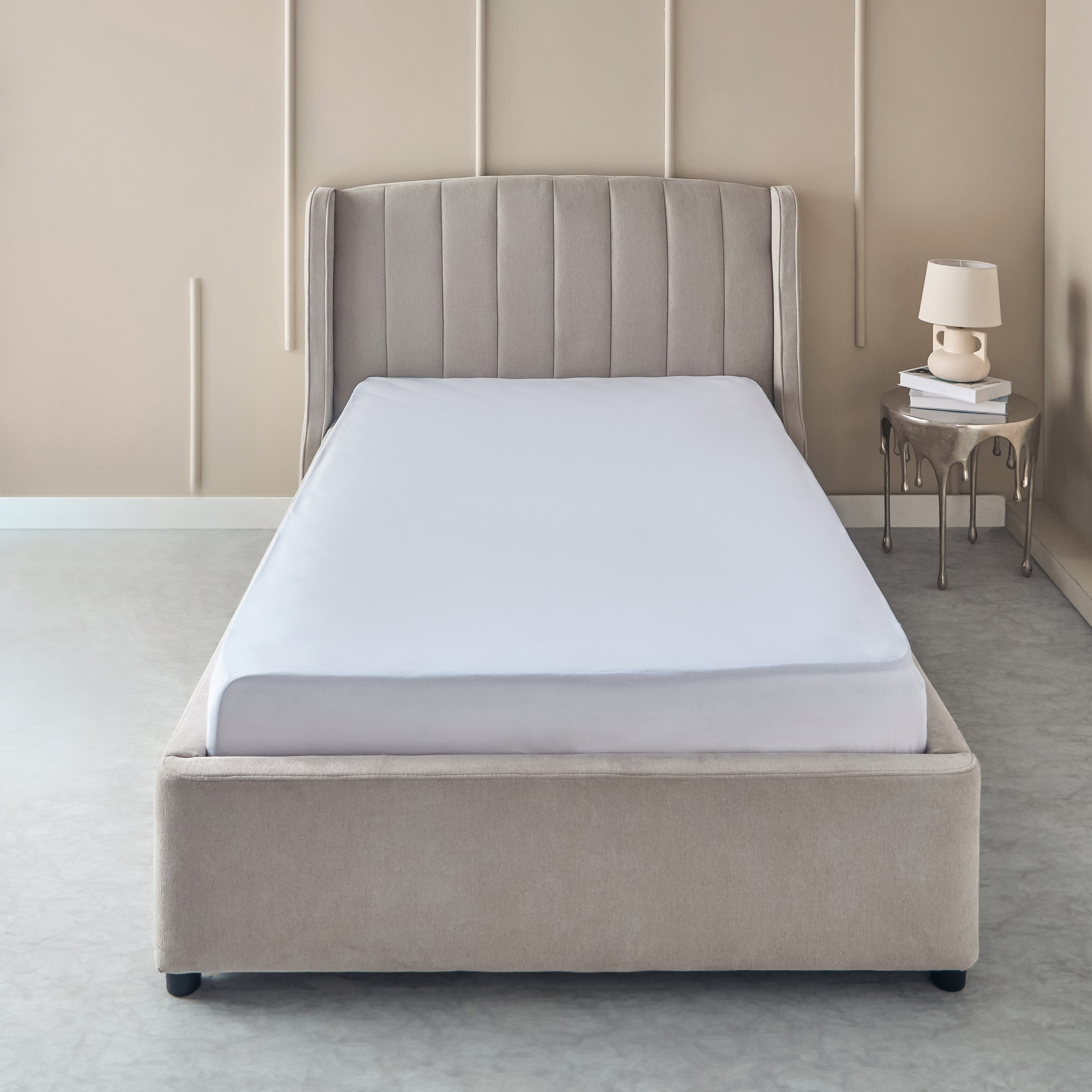 Bristol Polycotton Twin Fitted Sheet - 120x200+25 cm-hbxhomeware-bedding-fittedsheets-image-2