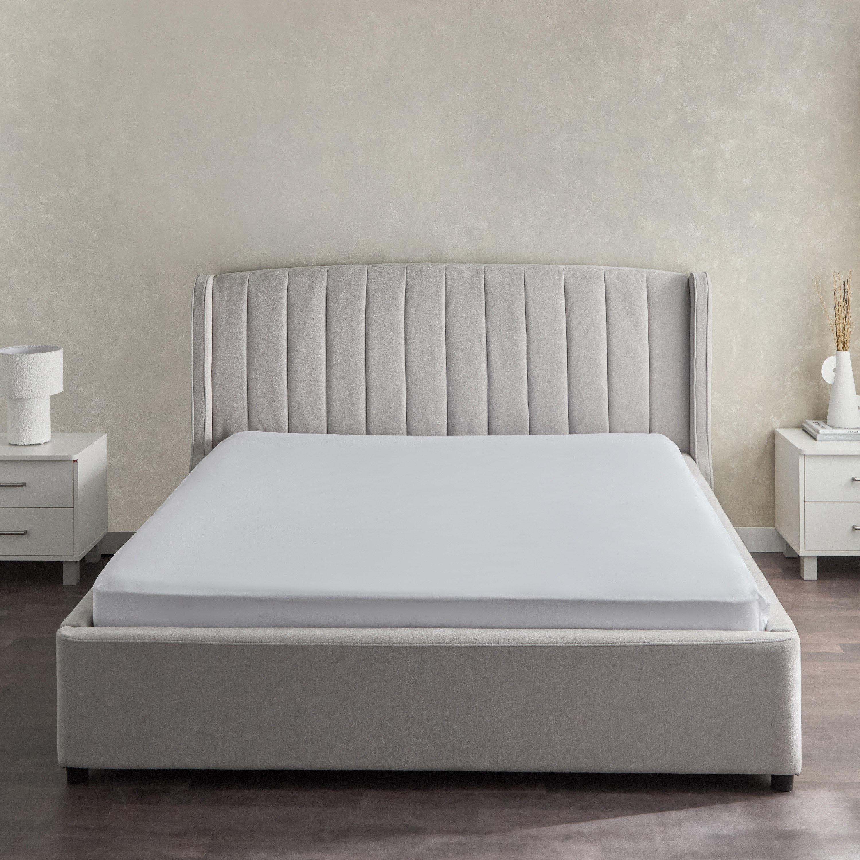 شرشف مطاطي كينج بولي قطن من بريستول - 180x200+25 سم-hbxhomeware-hbxbedroom-image-2