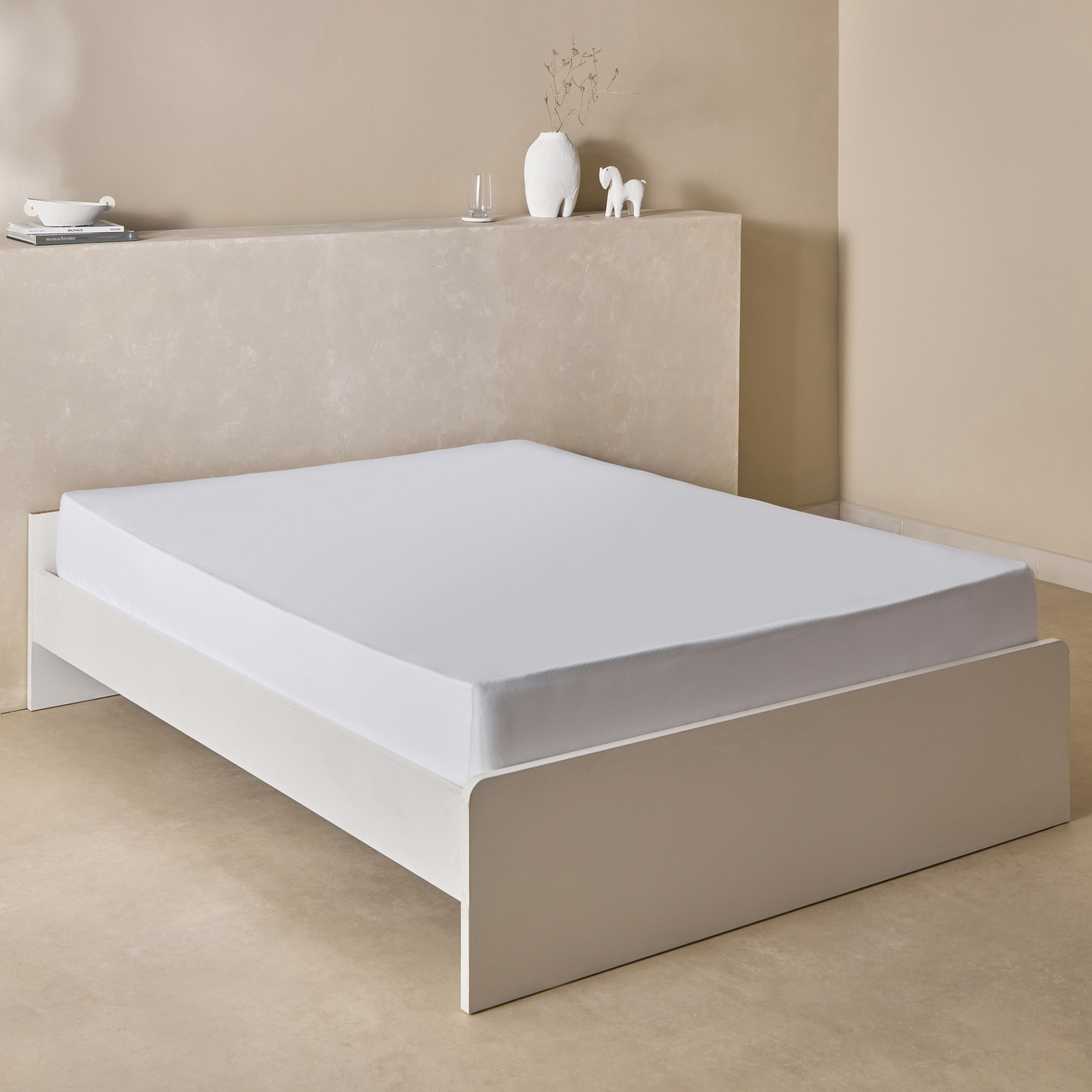 شرشف مطّاطي كوين بولي قطن أوليمبك من بريستول - 160x200+25 سم-hbxhomeware-hbxbedroom-image-2