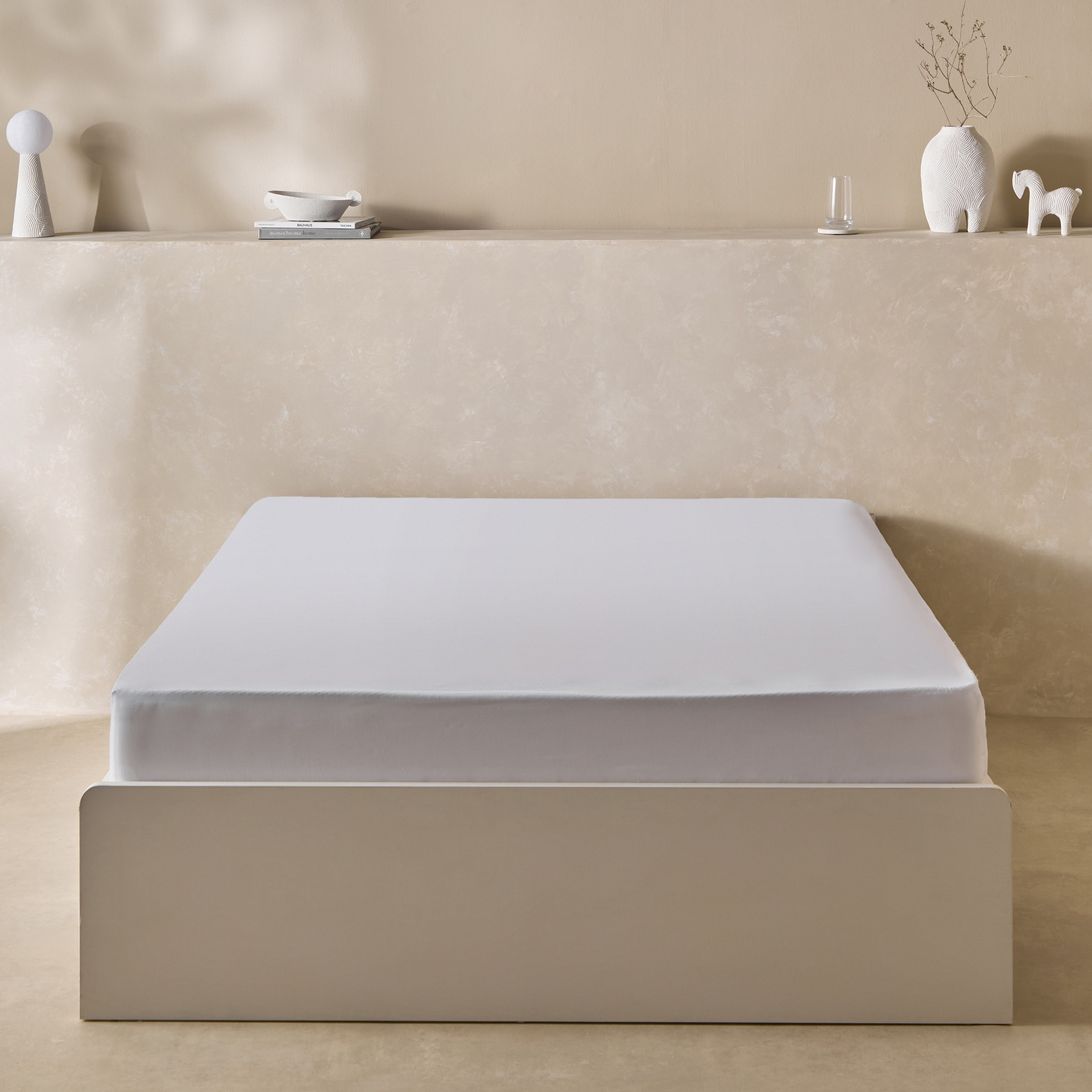 شرشف مطّاطي كوين بولي قطن أوليمبك من بريستول - 160x200+25 سم-hbxhomeware-hbxbedroom-image-3