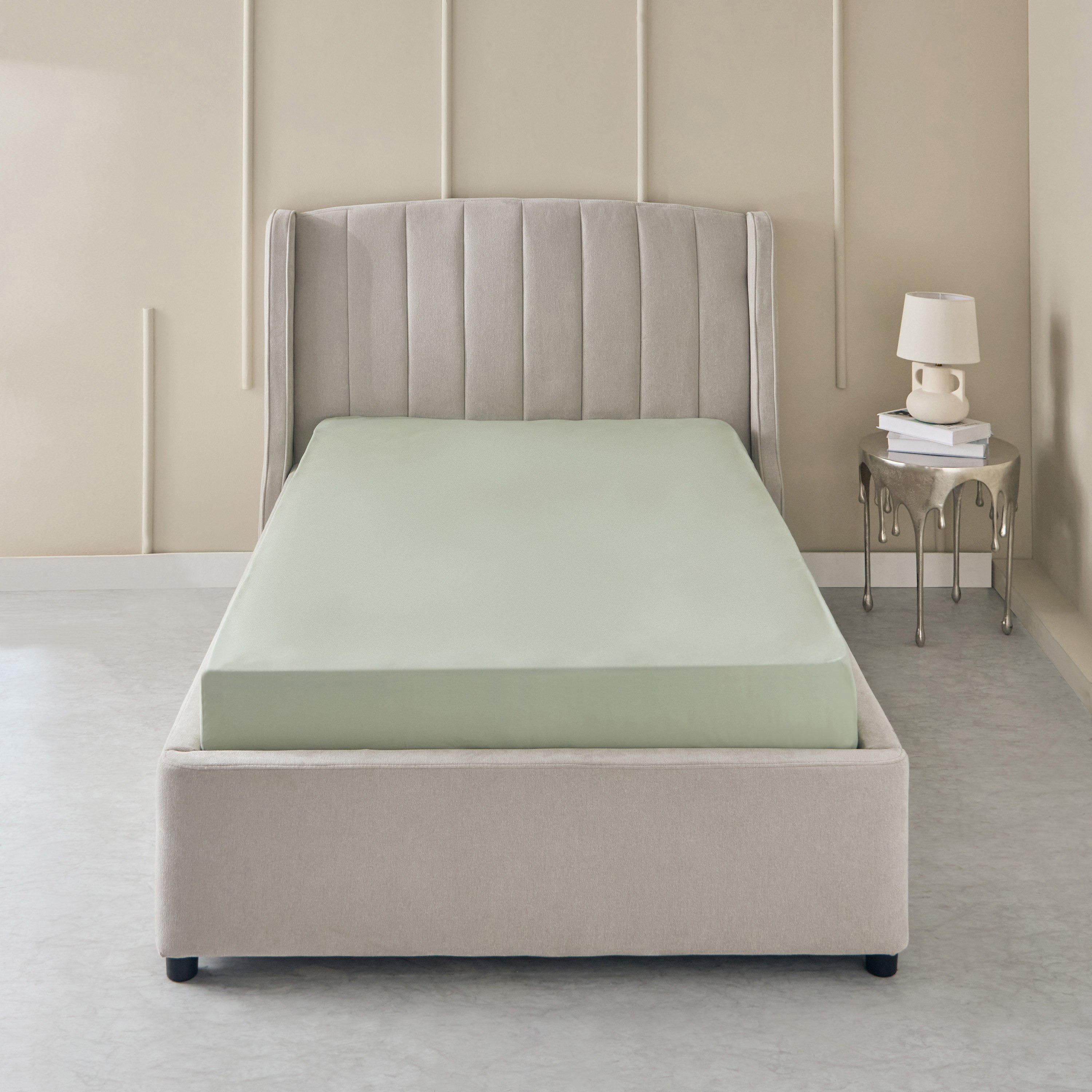 شرشف مطاطي توين بولي قطن من بريستول - 120x200+25 سم-hbxhomeware-hbxbedroom-image-2