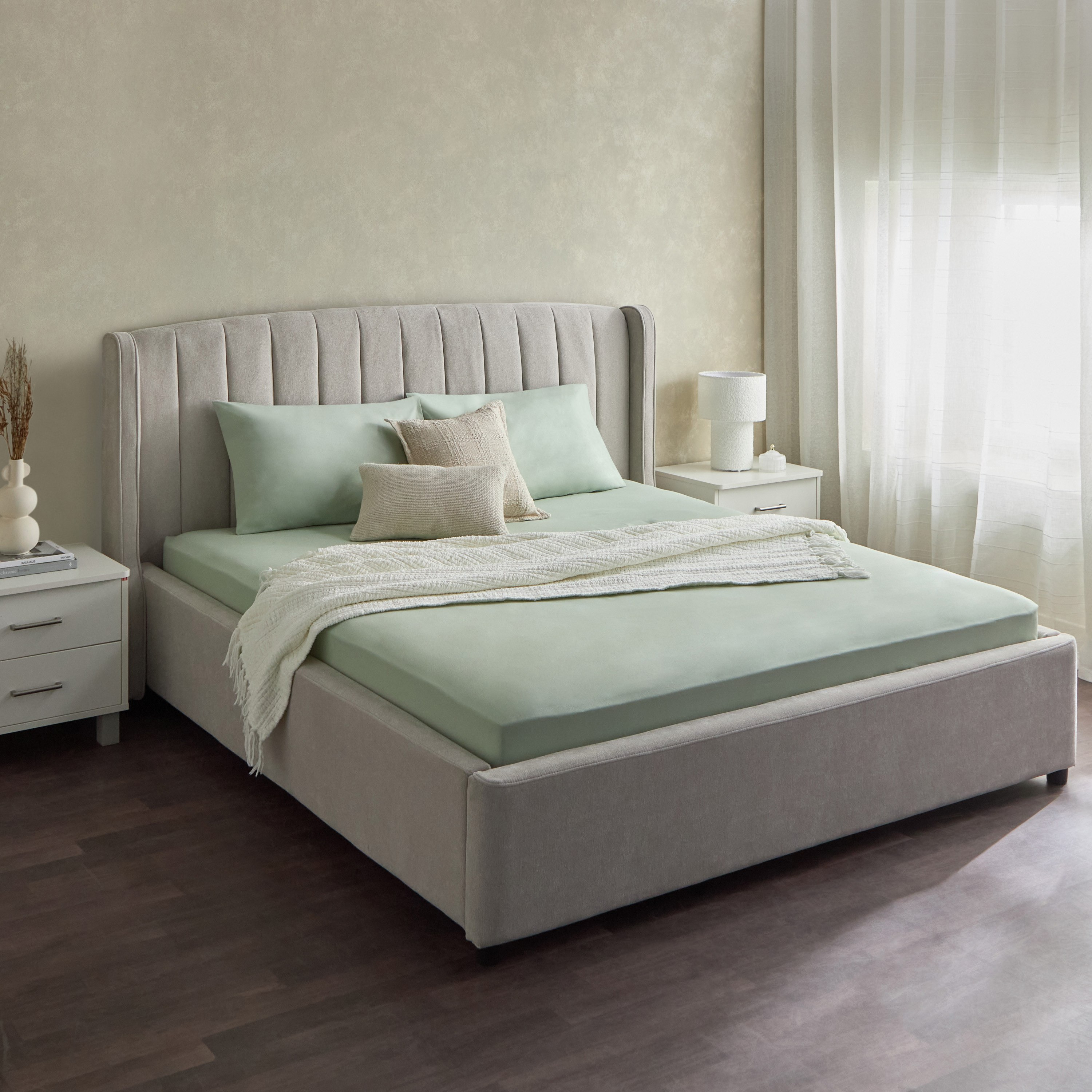 شرشف مطاطي كينج بولي قطن من بريستول - 180x200+25 سم-hbxhomeware-hbxbedroom-image-6