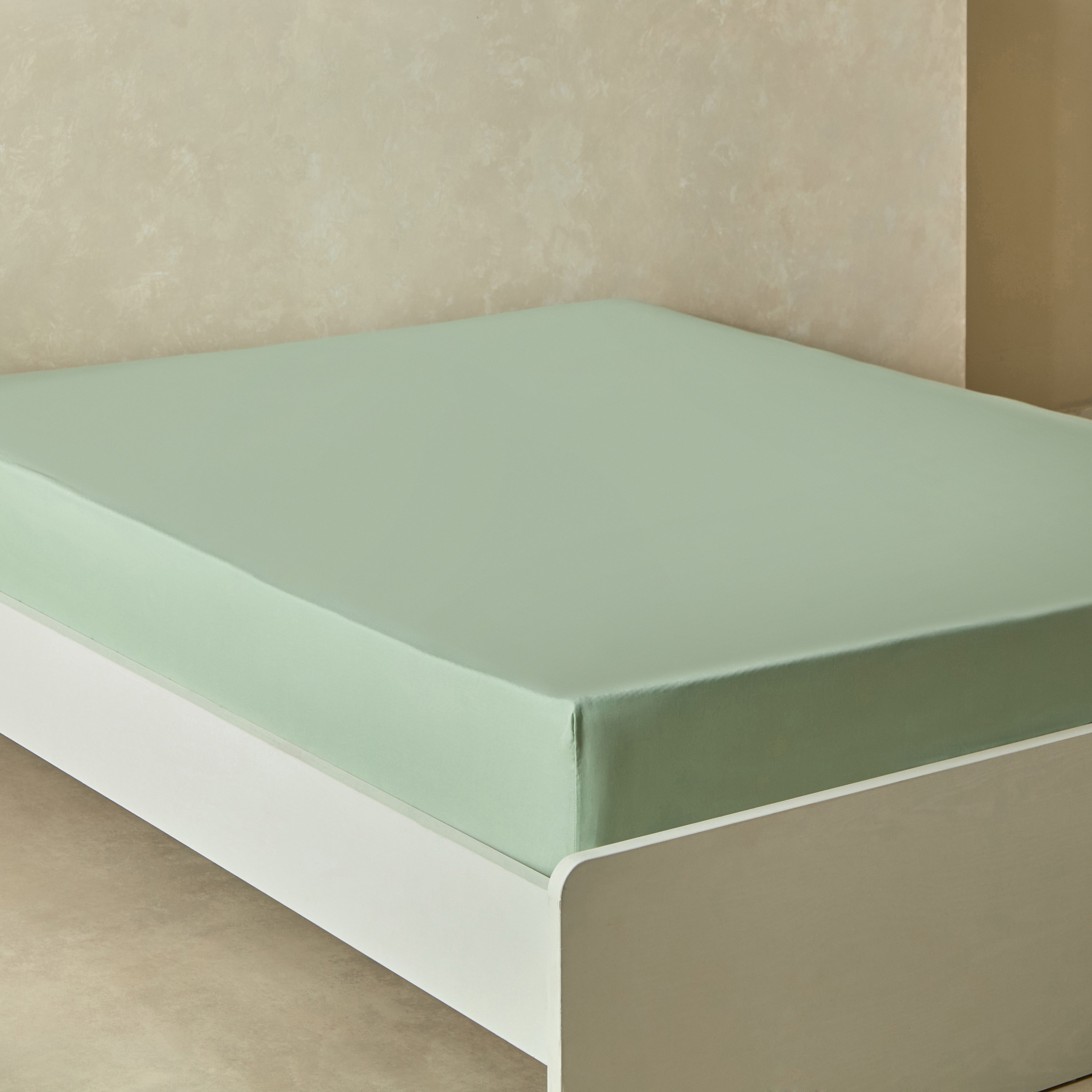 شرشف مطّاطي كوين بولي قطن أوليمبك من بريستول - 160x200+25 سم-hbxhomeware-hbxbedroom-image-1
