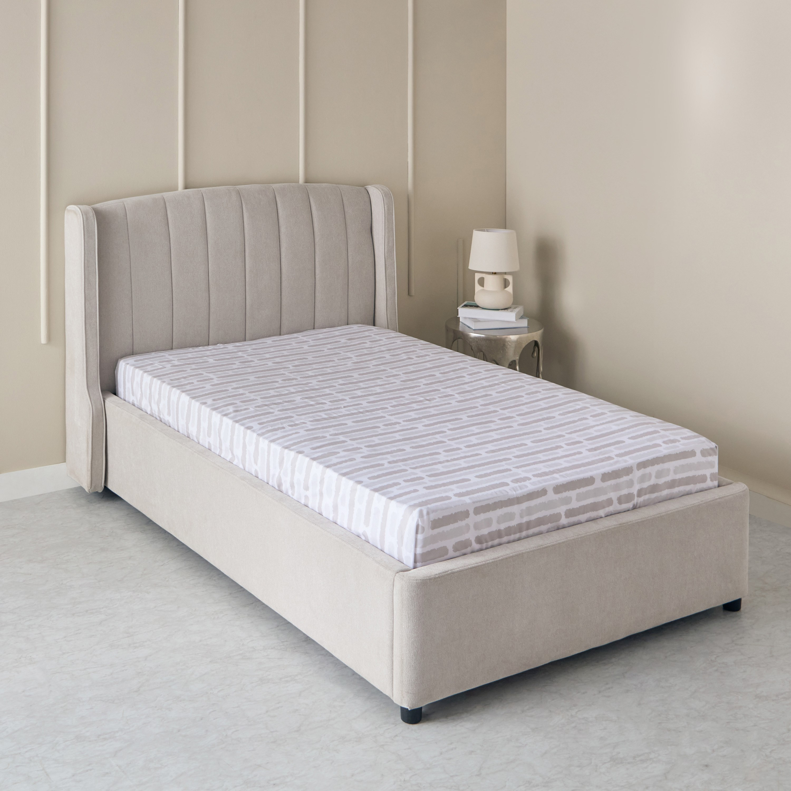شرشف مسطح توين بولي قطن باري من ألبانيا - 170x260 سم-hbxhomeware-hbxbedroom-image-1