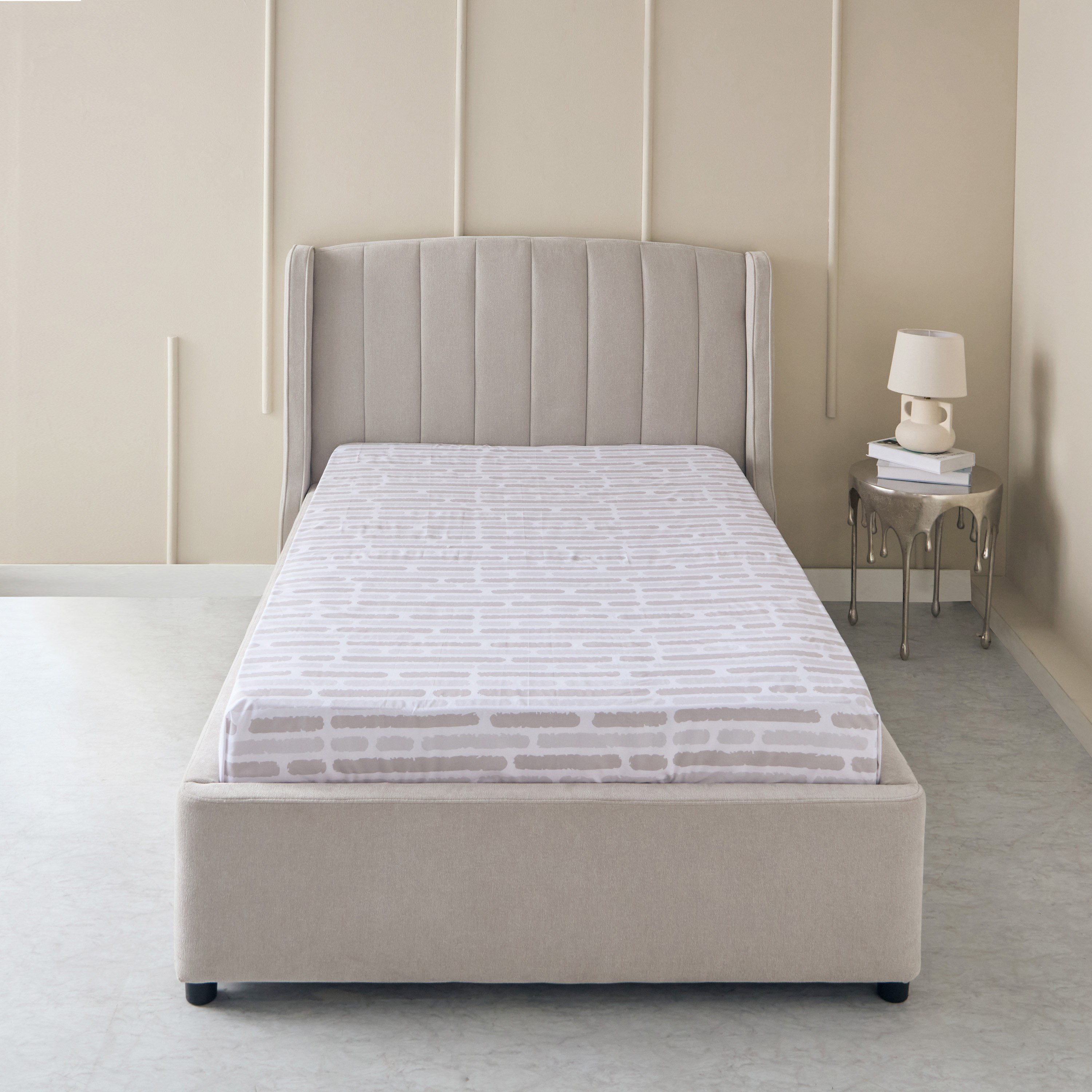 شرشف مسطح توين بولي قطن باري من ألبانيا - 170x260 سم-hbxhomeware-hbxbedroom-image-2
