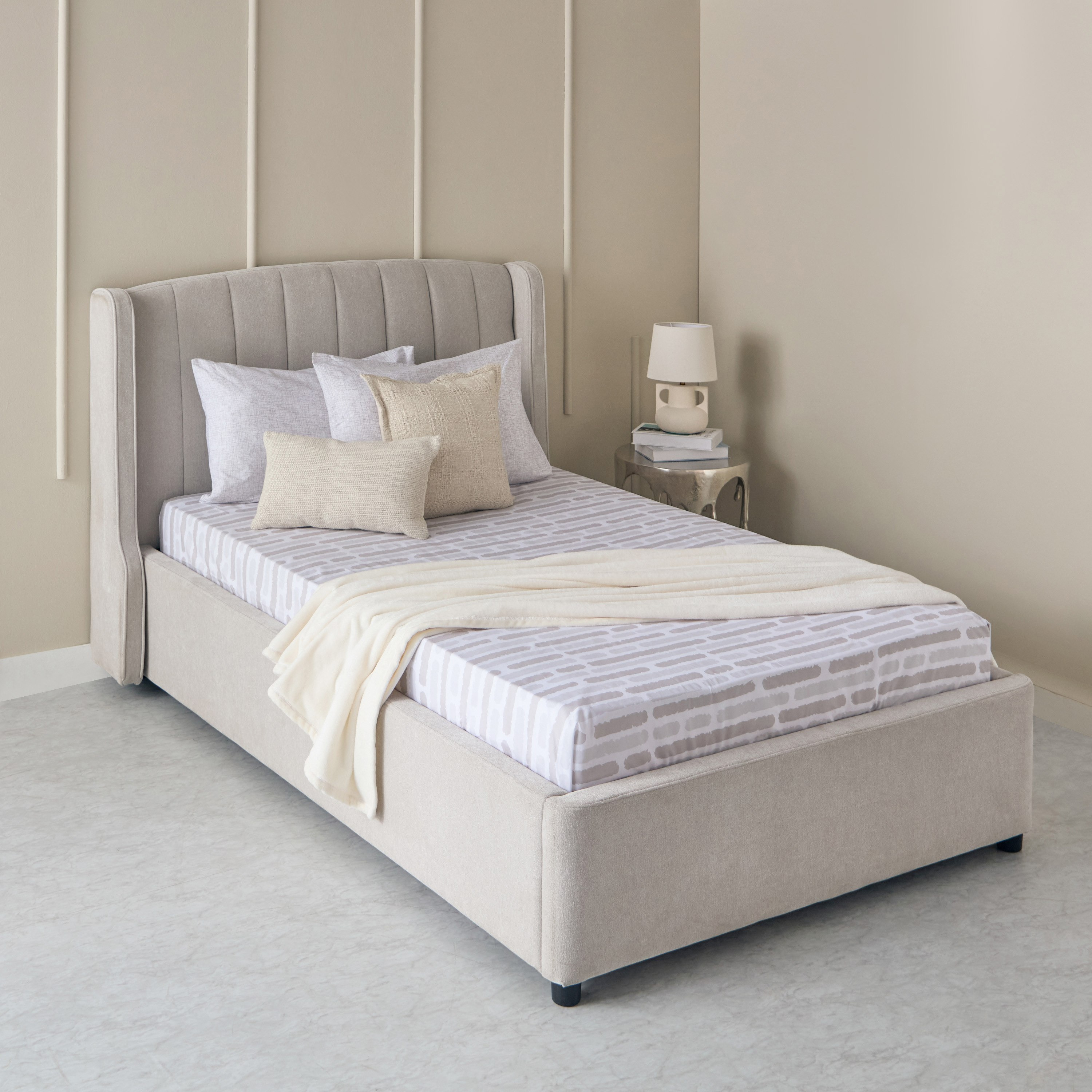 شرشف مسطح توين بولي قطن باري من ألبانيا - 170x260 سم-hbxhomeware-hbxbedroom-image-5