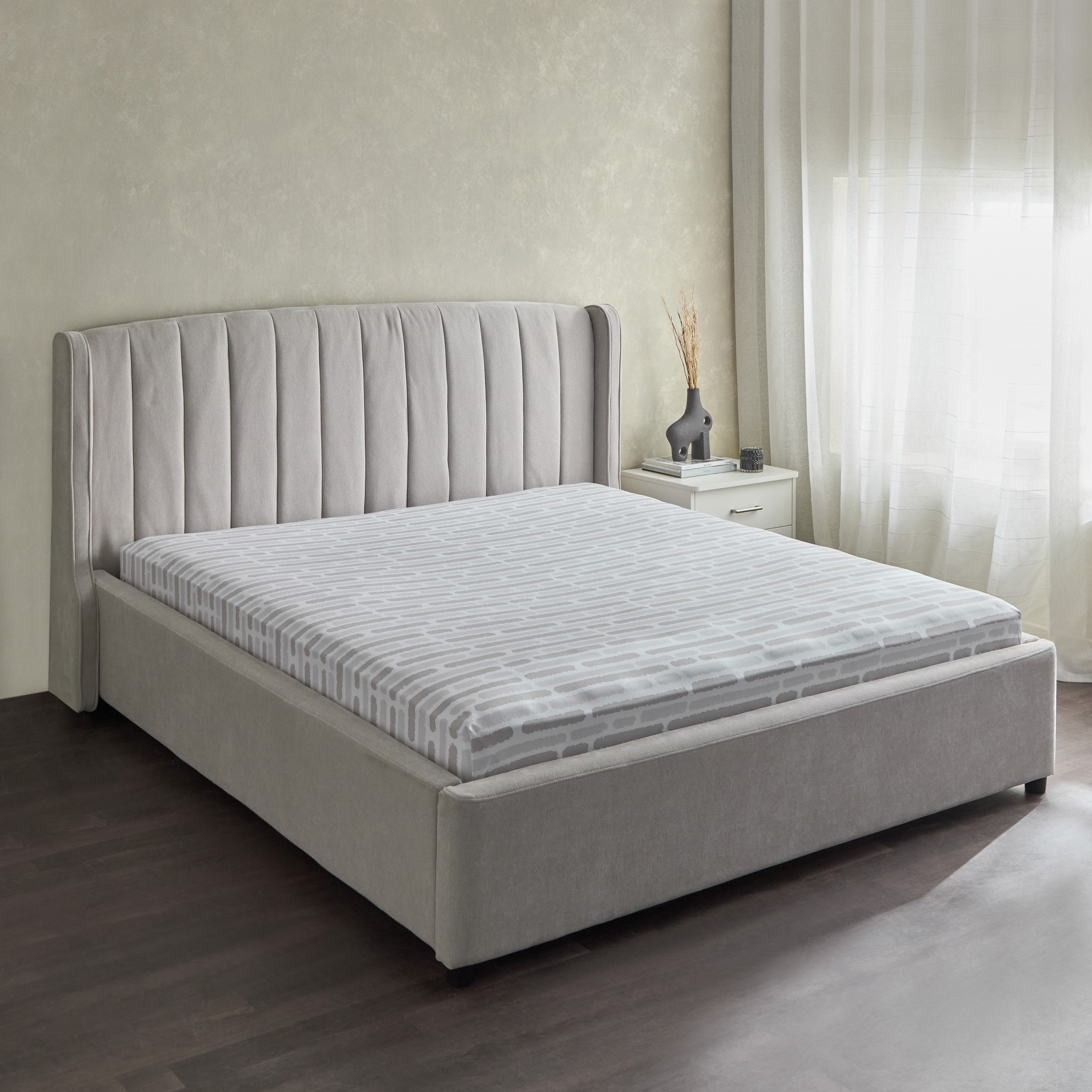شرشف مسطح كينج بولي قطن باري من ألبانيا - 240x260 سم-hbxhomeware-hbxbedroom-image-2