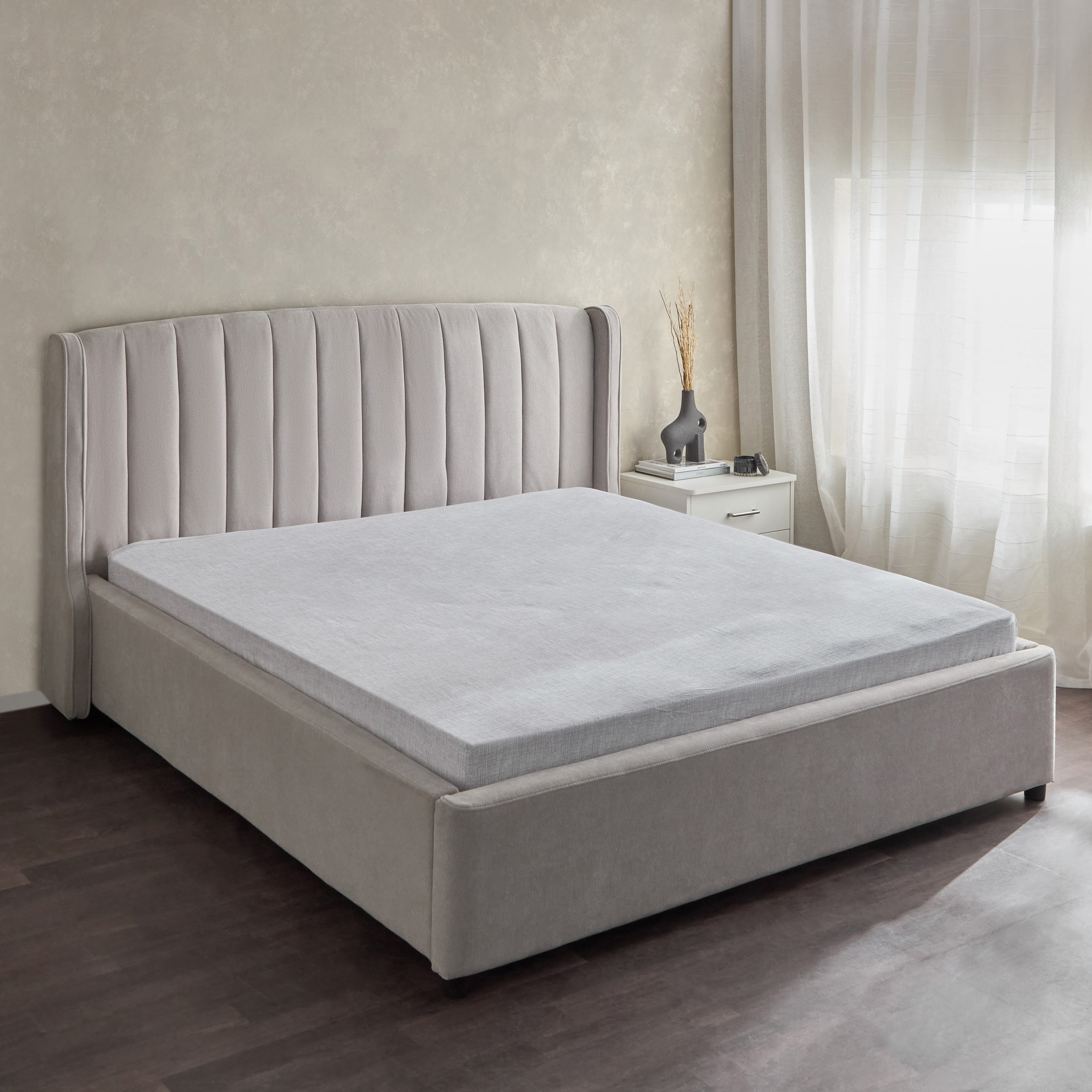 Albania Bari Polycotton King Fitted Sheet - 180x200+25 cm-hbxhomeware-hbxbedroom-image-2