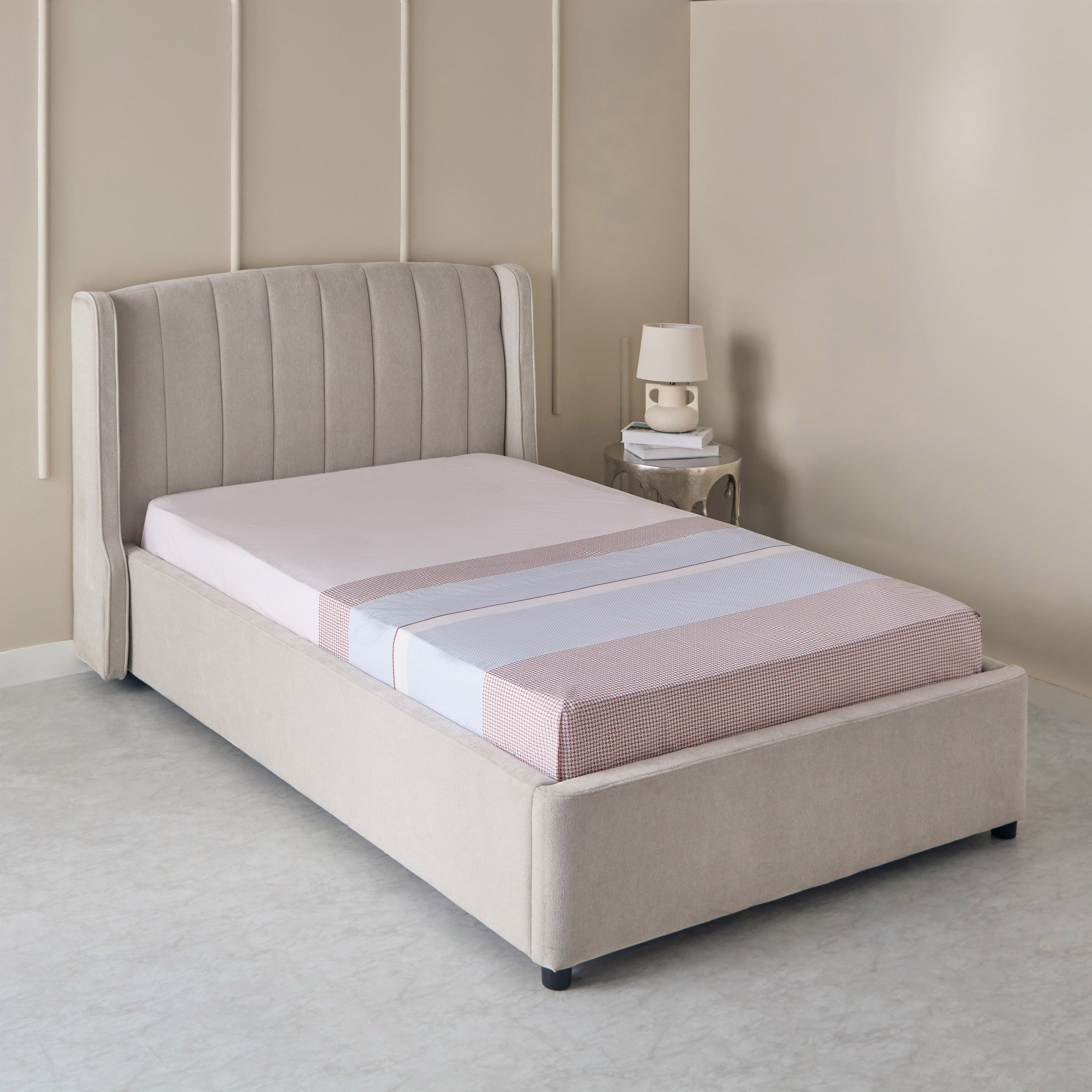 شرشف مسطح توين بولي قطن جينوا من ألبانيا - 170x260 سم-hbxhomeware-hbxbedroom-image-1