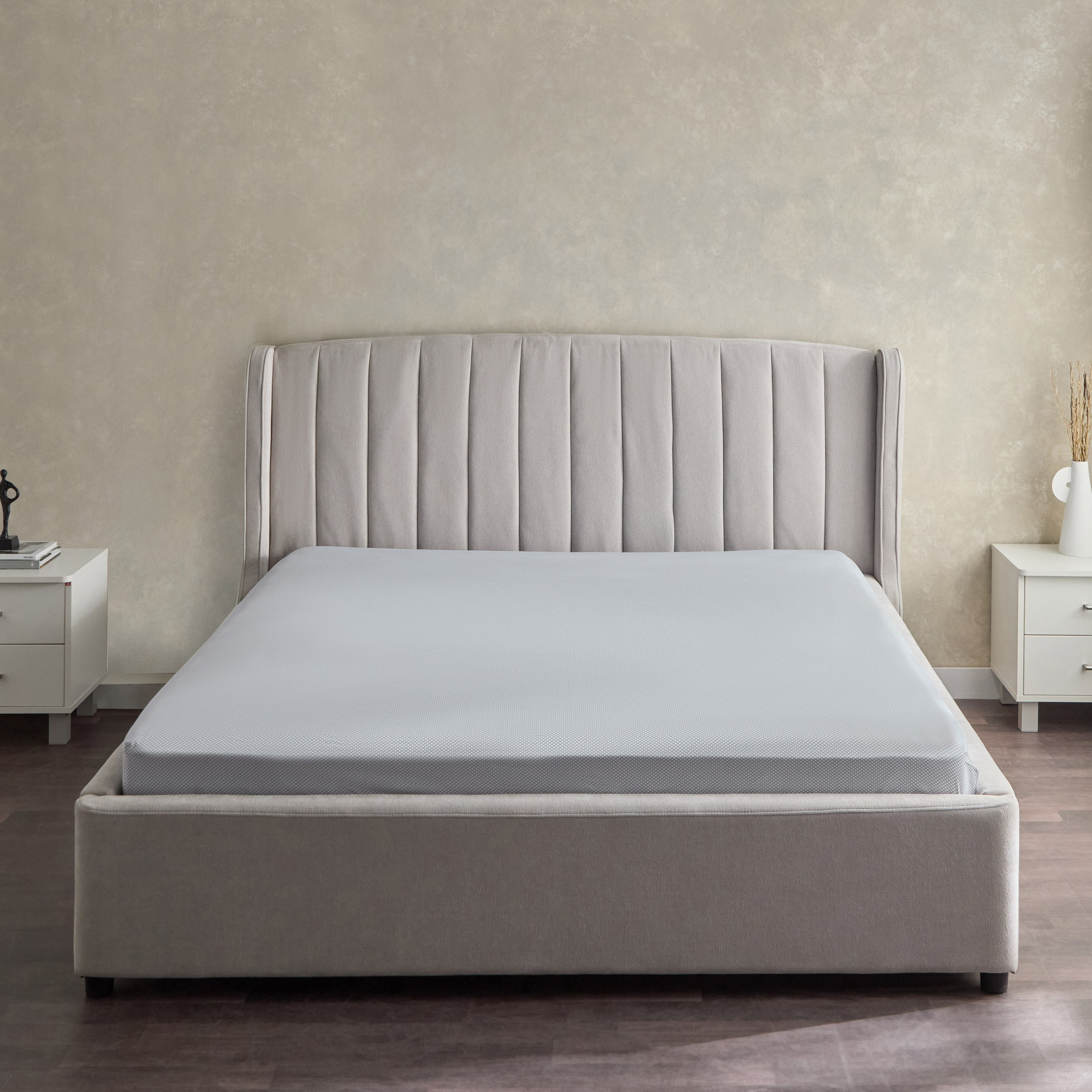 شرشف مطاطي كينج بولي قطن جينوا من ألبانيا - 180x200+25 سم-hbxhomeware-bedding-fittedsheets-image-2