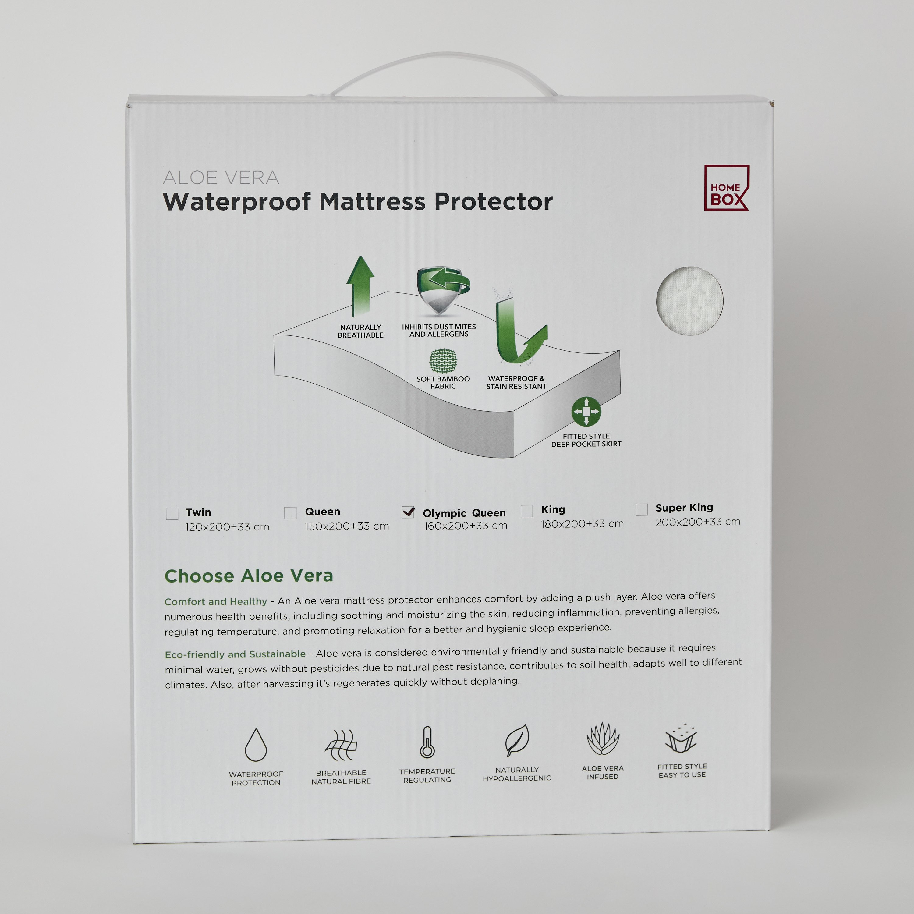 Aloevera Waterproof Olympic Queen Mattress Protector - 160x200+33 cm-PROMO_HB_AE_B2G2_011025-image-8