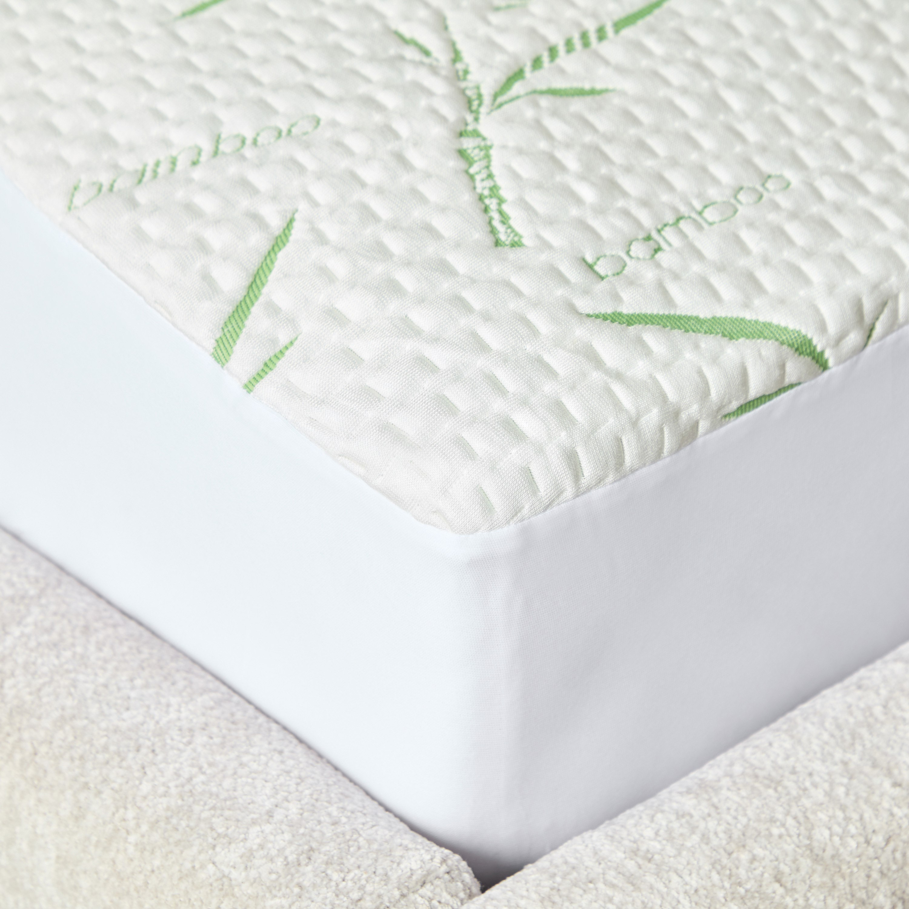 Bamboo Waterproof Queen Mattress Protector - 150x200+33 cm-PROMO_HB_AE_B2G2_011025-image-5