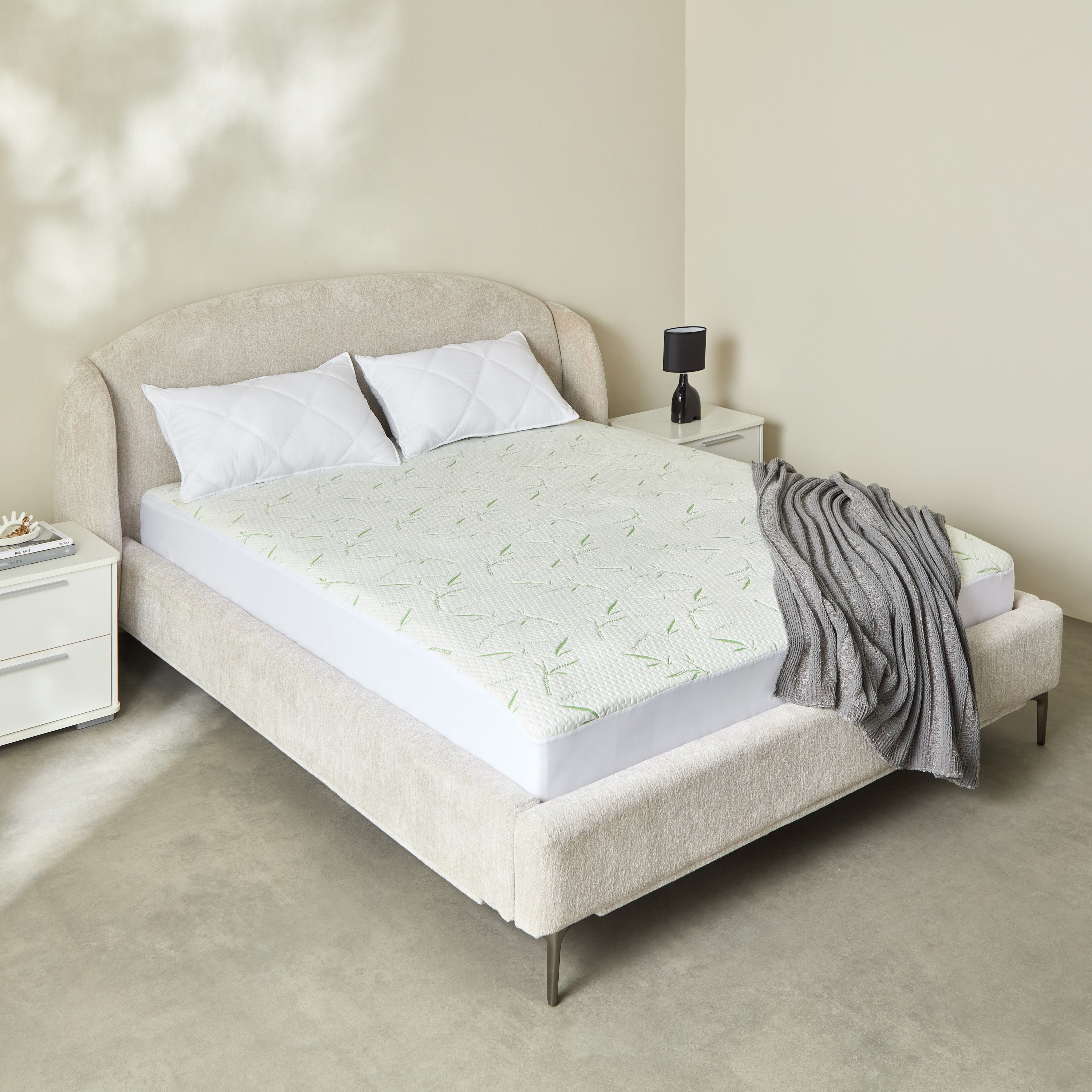 Bamboo Waterproof Queen Mattress Protector - 150x200+33 cm-PROMO_HB_AE_B2G2_011025-image-7