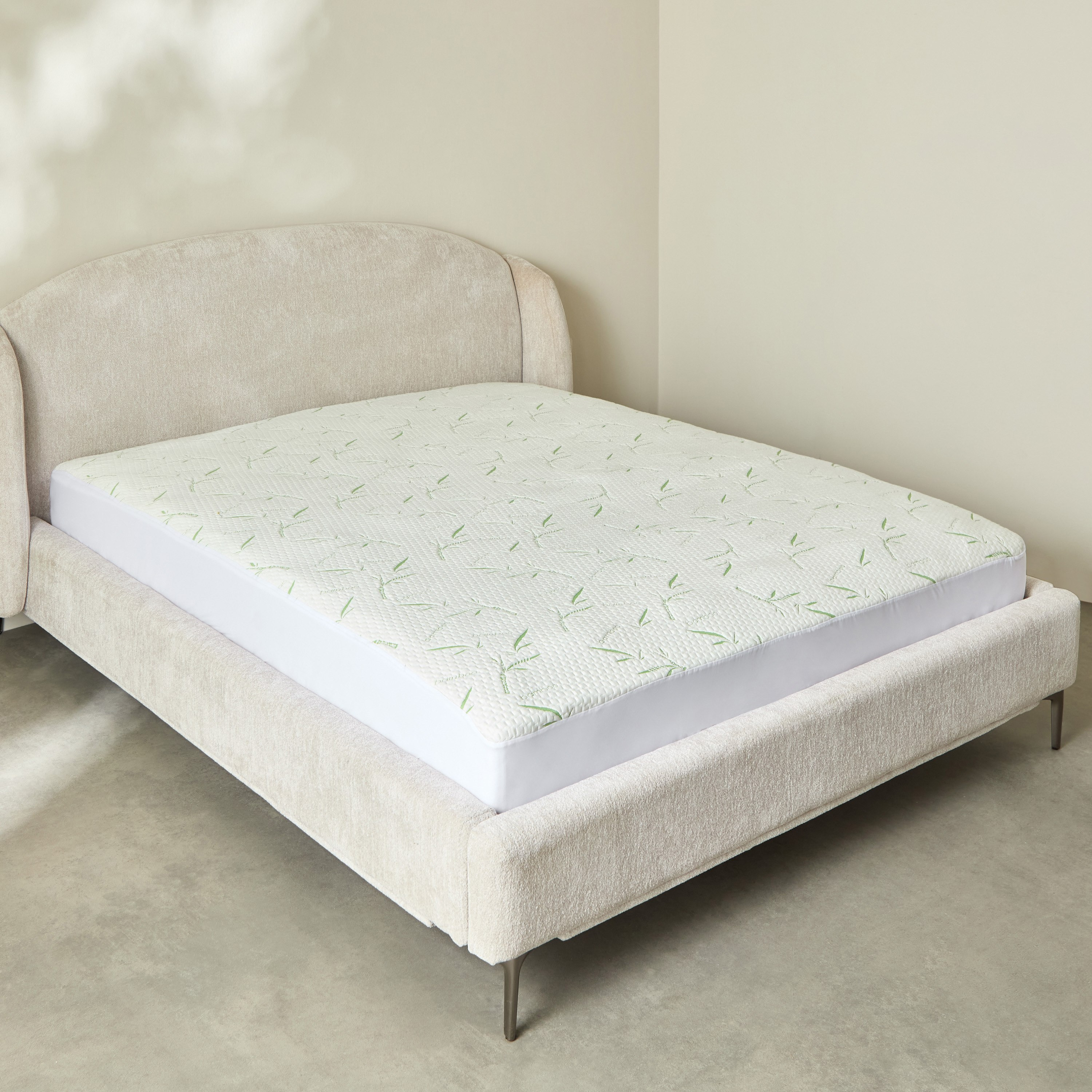 Bamboo Waterproof Olympic Queen Mattress Protector - 160X200+33 cm-hbxhomeware-hbxdecorandfurnishings-image-1