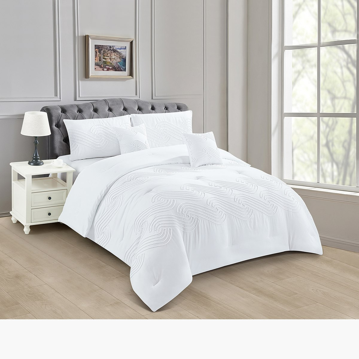 طقم لحاف كينج 5 قطع من سبايرل - 220x240 سم-hbxhomeware-hbxbedroom-image-2