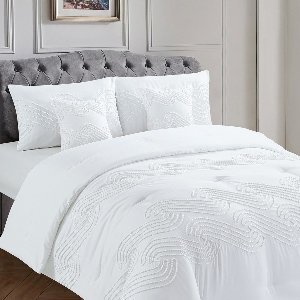 طقم لحاف كينج 5 قطع من سبايرل - 220x240 سم-hbxhomeware-hbxbedroom-image-1