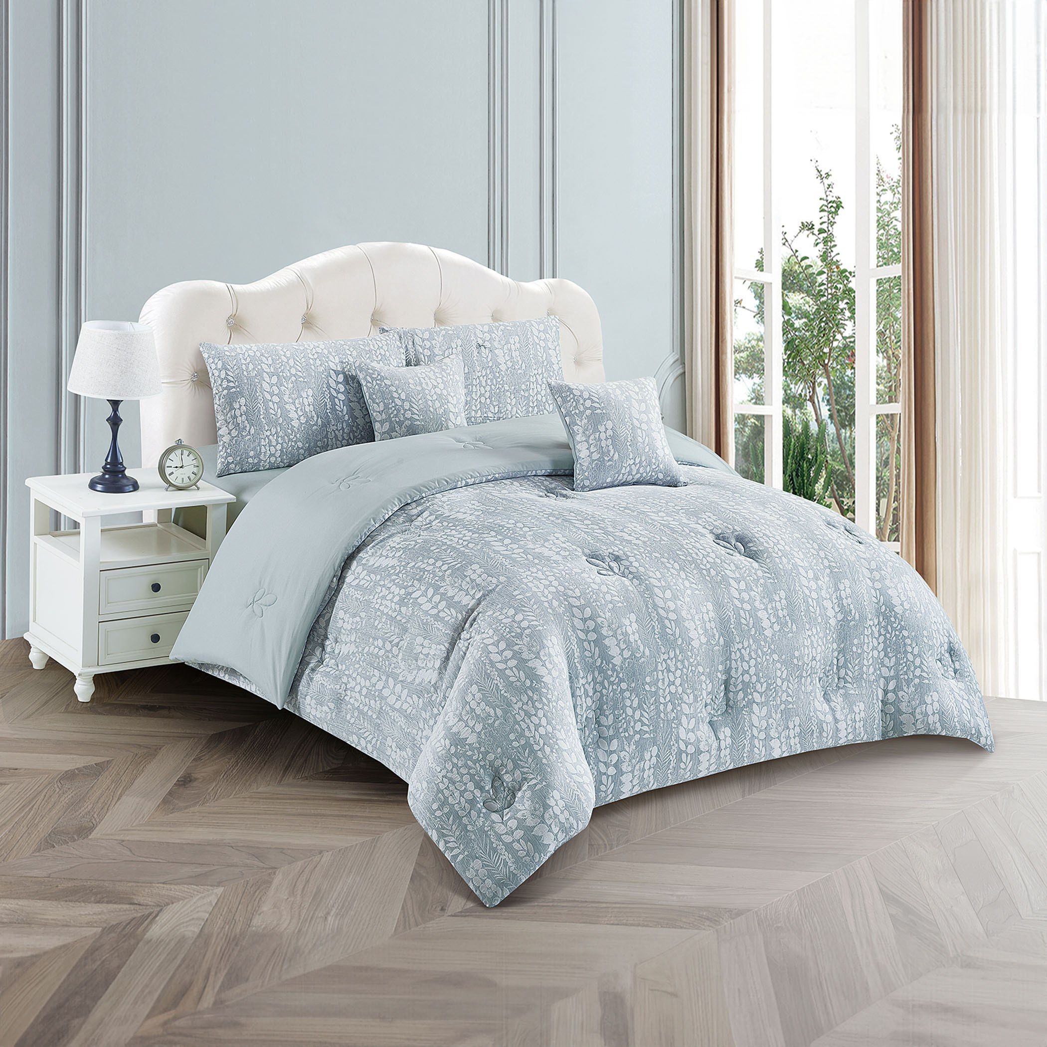 طقم لحاف كينج ليف 5 قطع من سمر - 220x240 سم-hbxhomeware-hbxbedroom-image-2