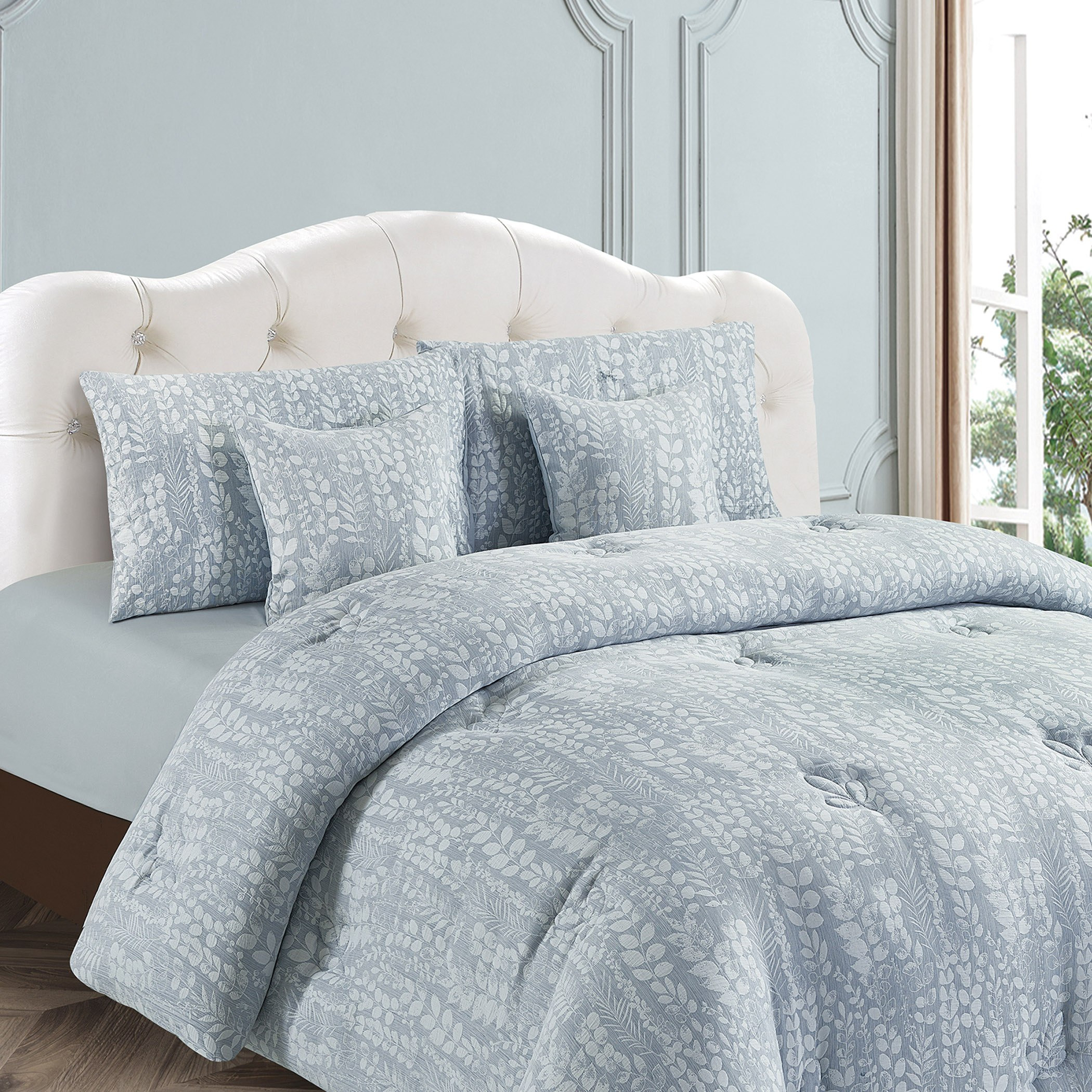طقم لحاف كينج ليف 5 قطع من سمر - 220x240 سم-hbxhomeware-hbxbedroom-image-1