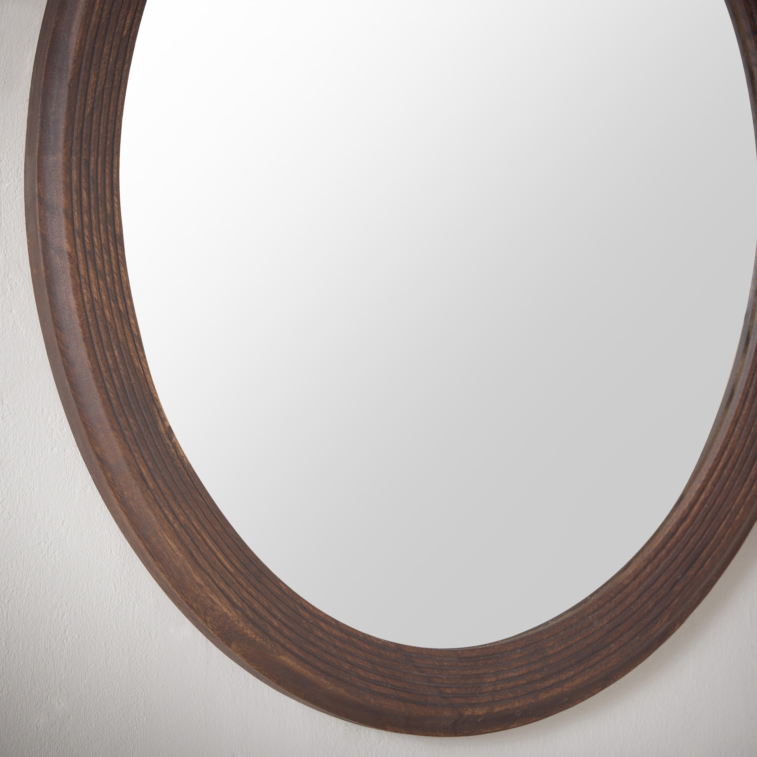 Inez Solid Wood Frame Oval Mirror - 59x69 cm-PROMO_HB_AE_B1G1_250925-image-3