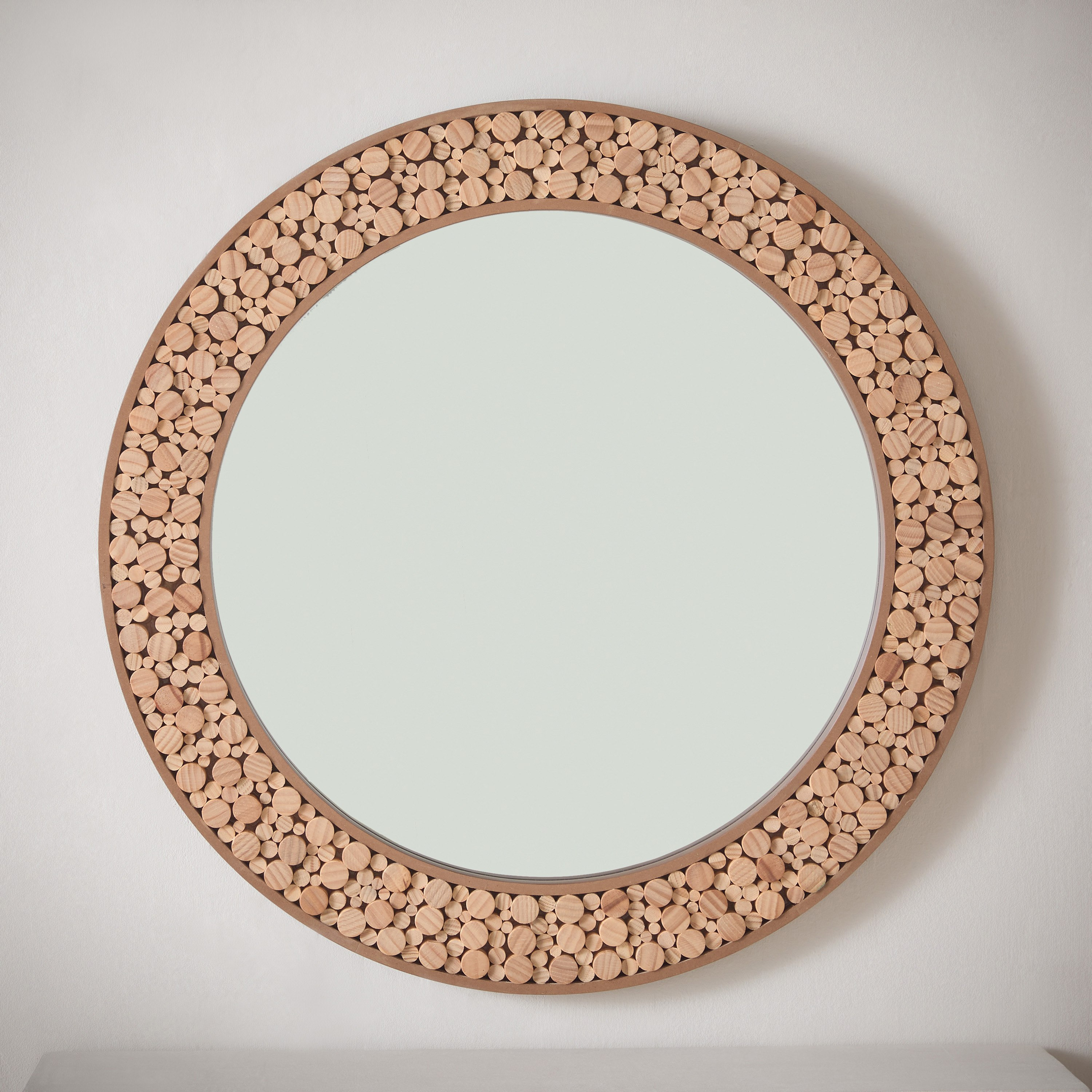Inez Solid Wood Frame Round Mirror - 80 cm-PROMO_HB_AE_B1G1_250925-image-2