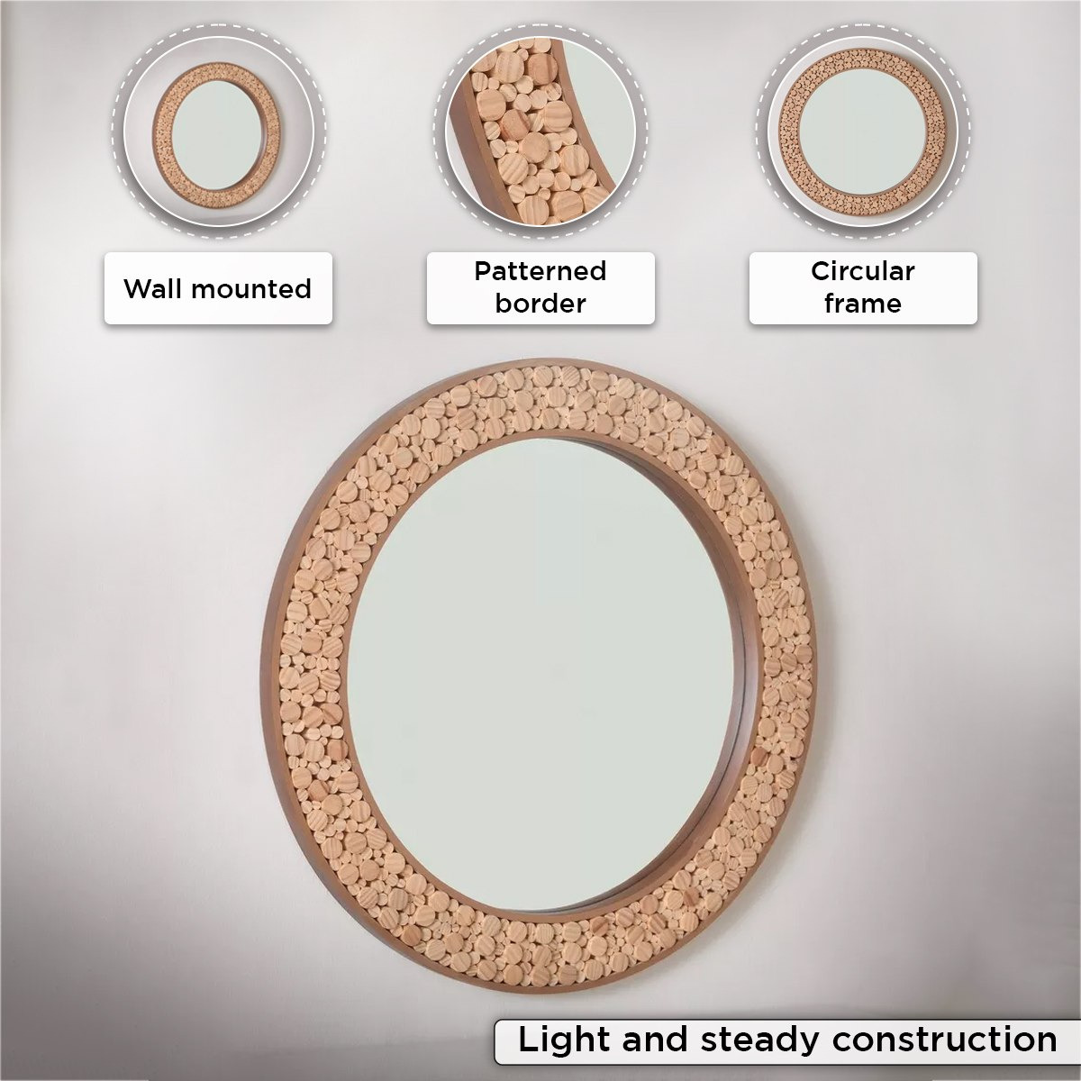 Inez Solid Wood Frame Round Mirror - 80 cm-PROMO_HB_AE_B1G1_250925-image-4