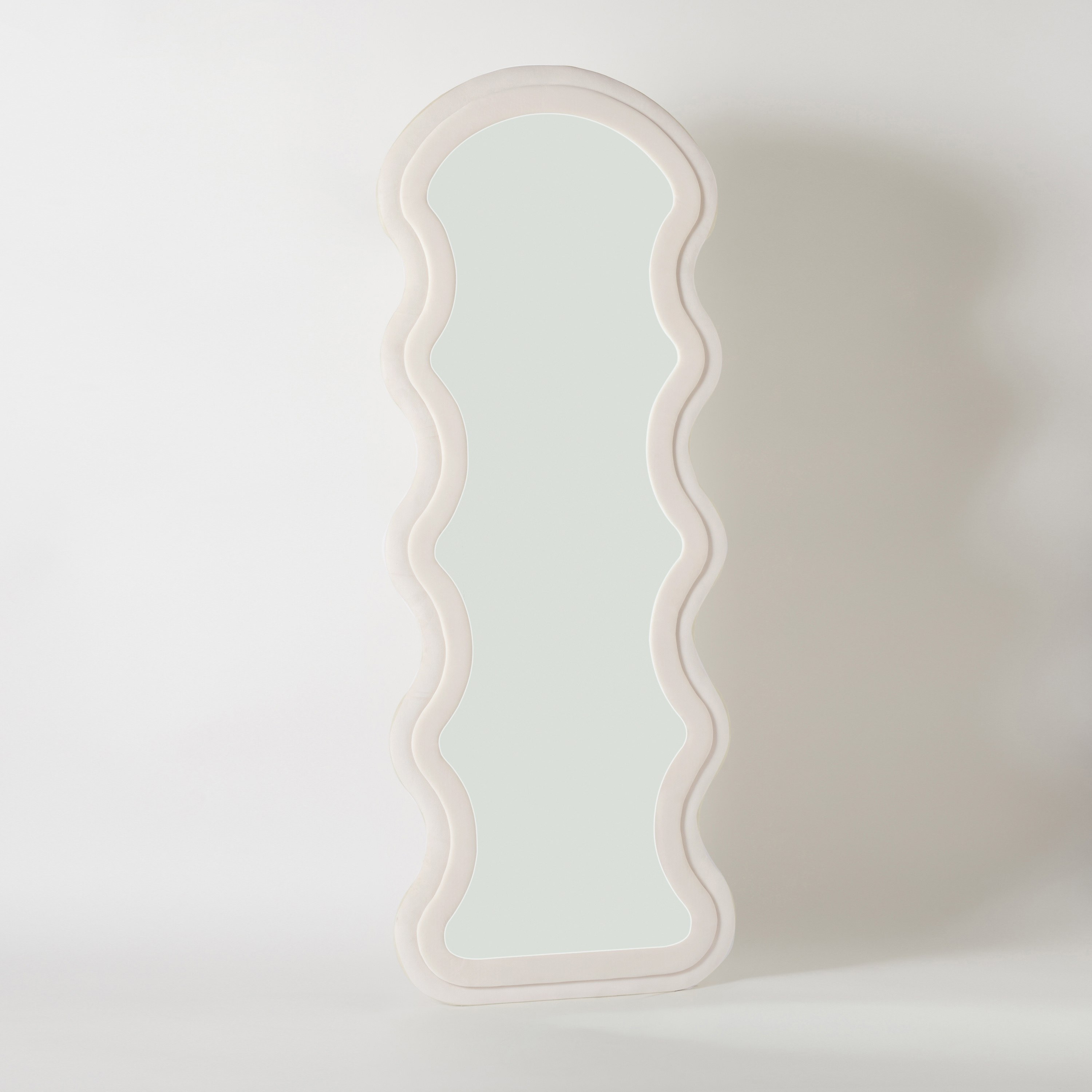 Inez Wavy Boucle Frame Mirror with Velvet Fabric - 60x160 cm-PROMO_HB_AE_B1G1_250925-image-7